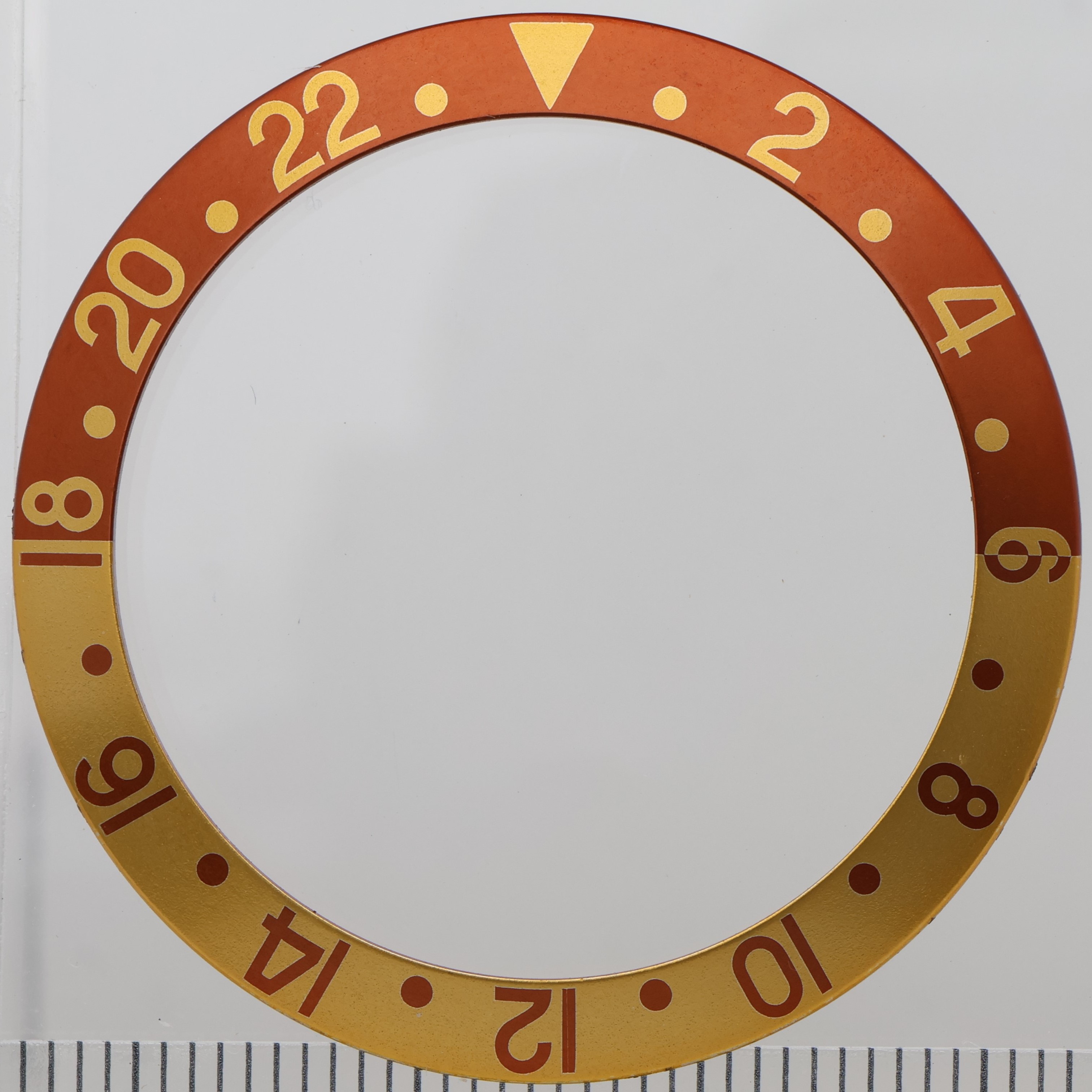Factory original insert bezel for Rolex acrylic GMT Root beer 16713 16718 thumbnail 1