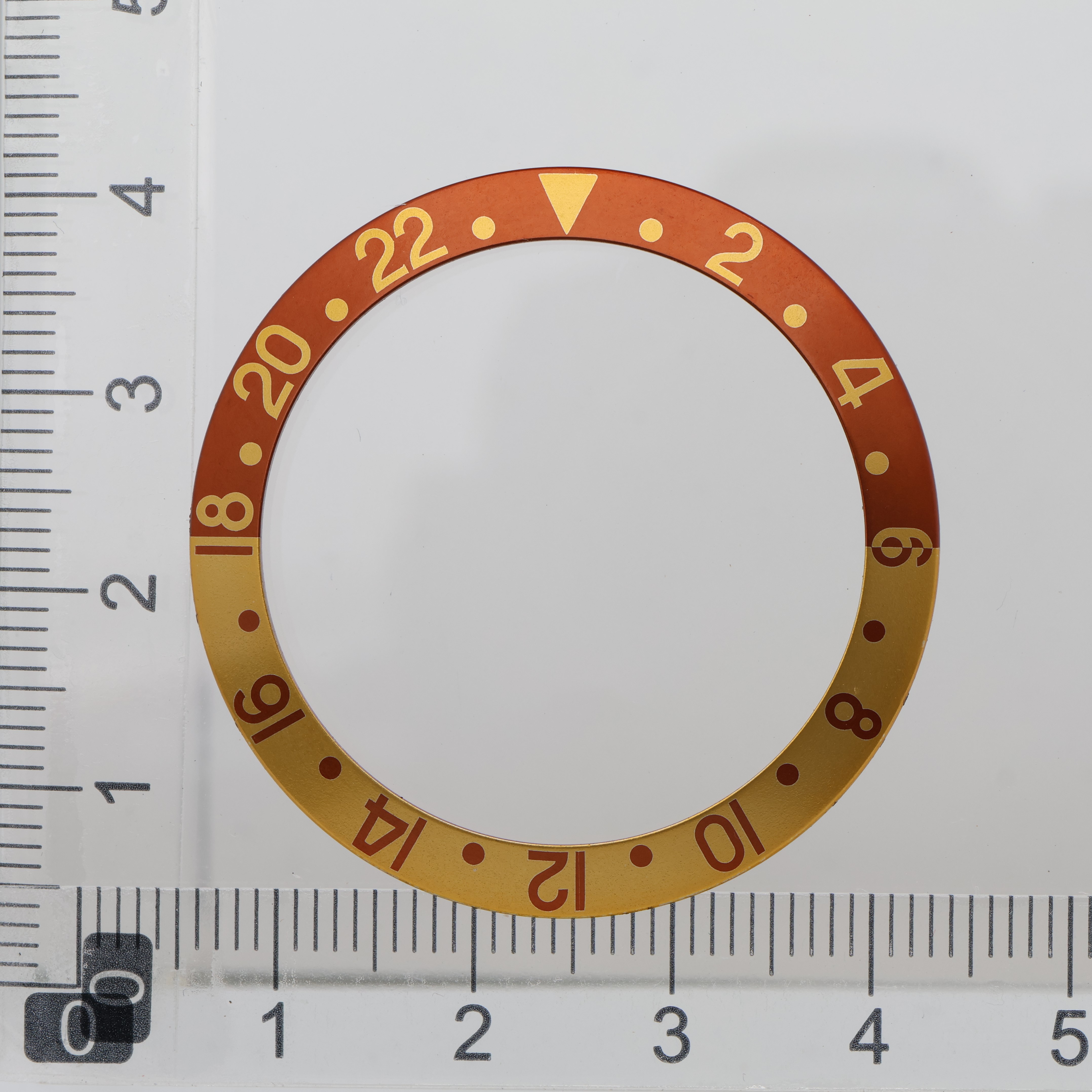 Factory original insert bezel for Rolex acrylic GMT Root beer 16713 16718 thumbnail 2