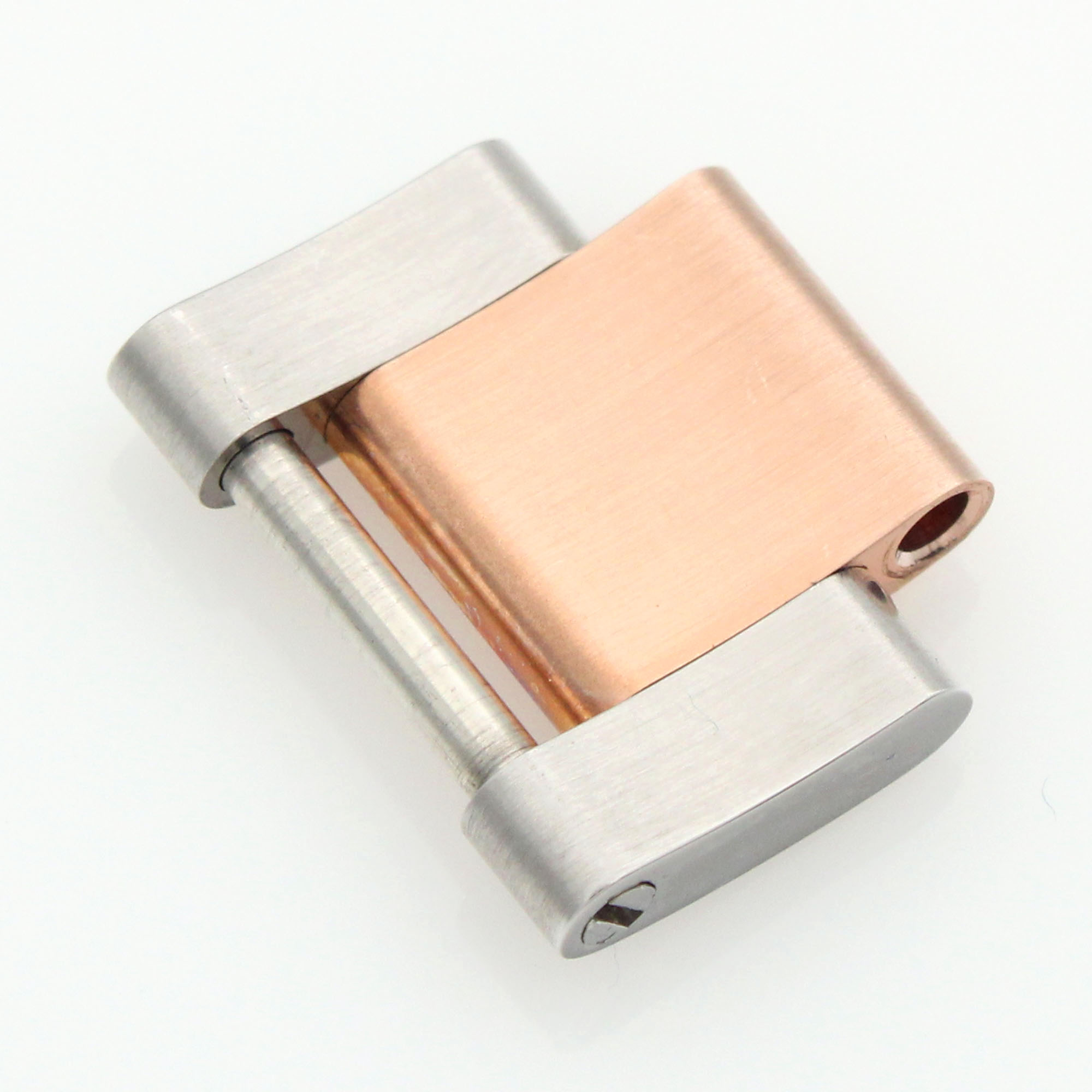 Rolex solid stainless steel and 18K rose Pink/Rose gold 15.4mm wide thumbnail 3