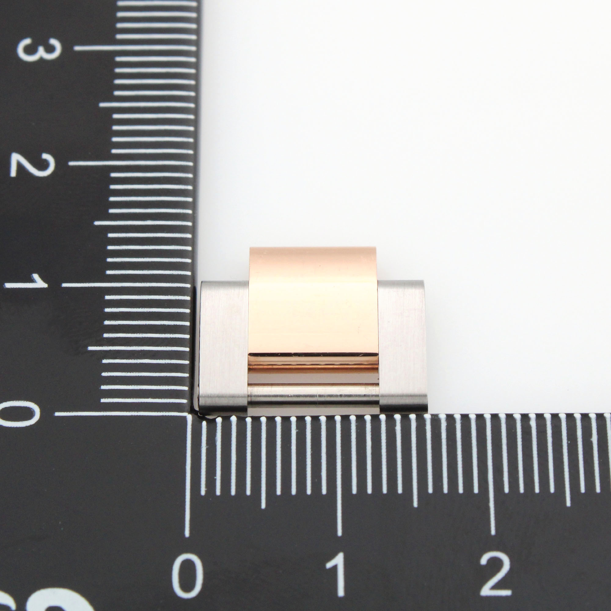 Rolex solid stainless steel and 18K rose Pink/Rose gold 15.4mm wide thumbnail 2