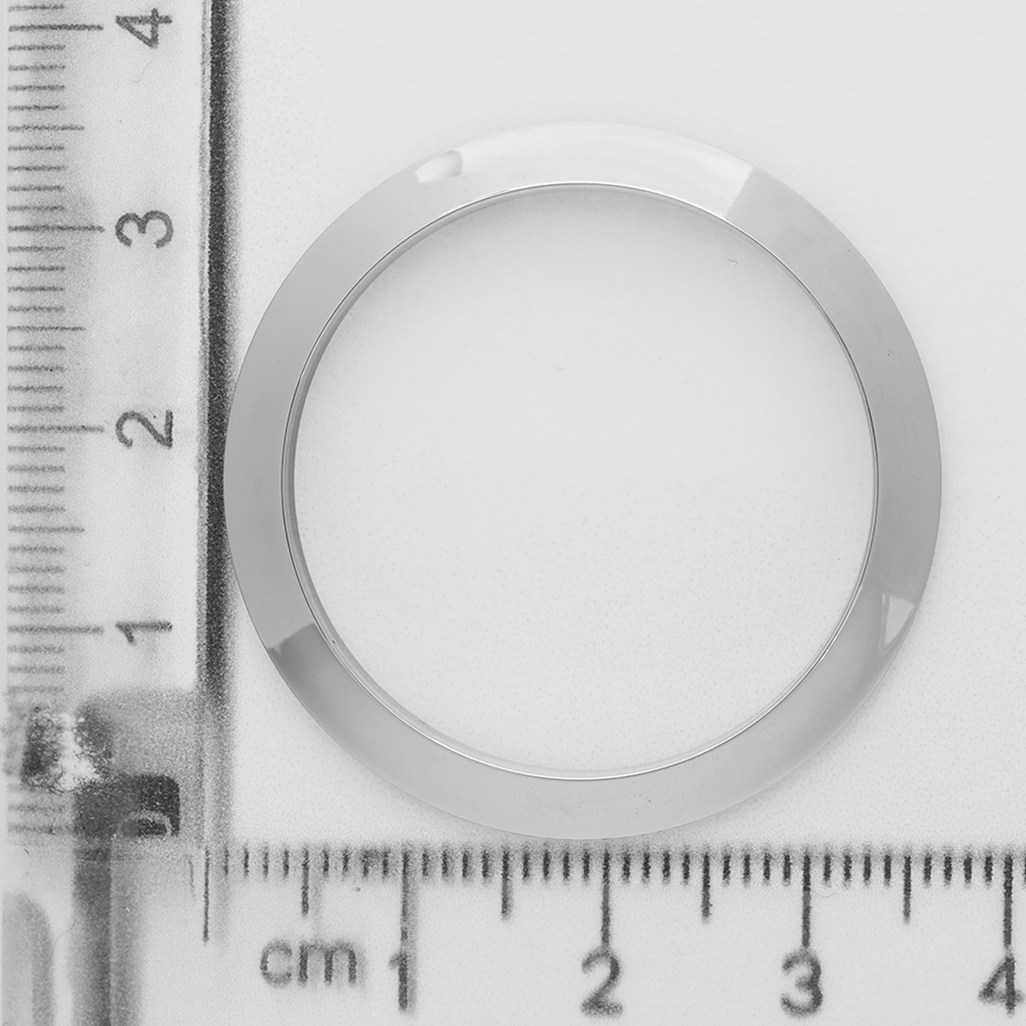 Factory original 18K white gold bezel for Cartier Pasha 35 mm thumbnail 2