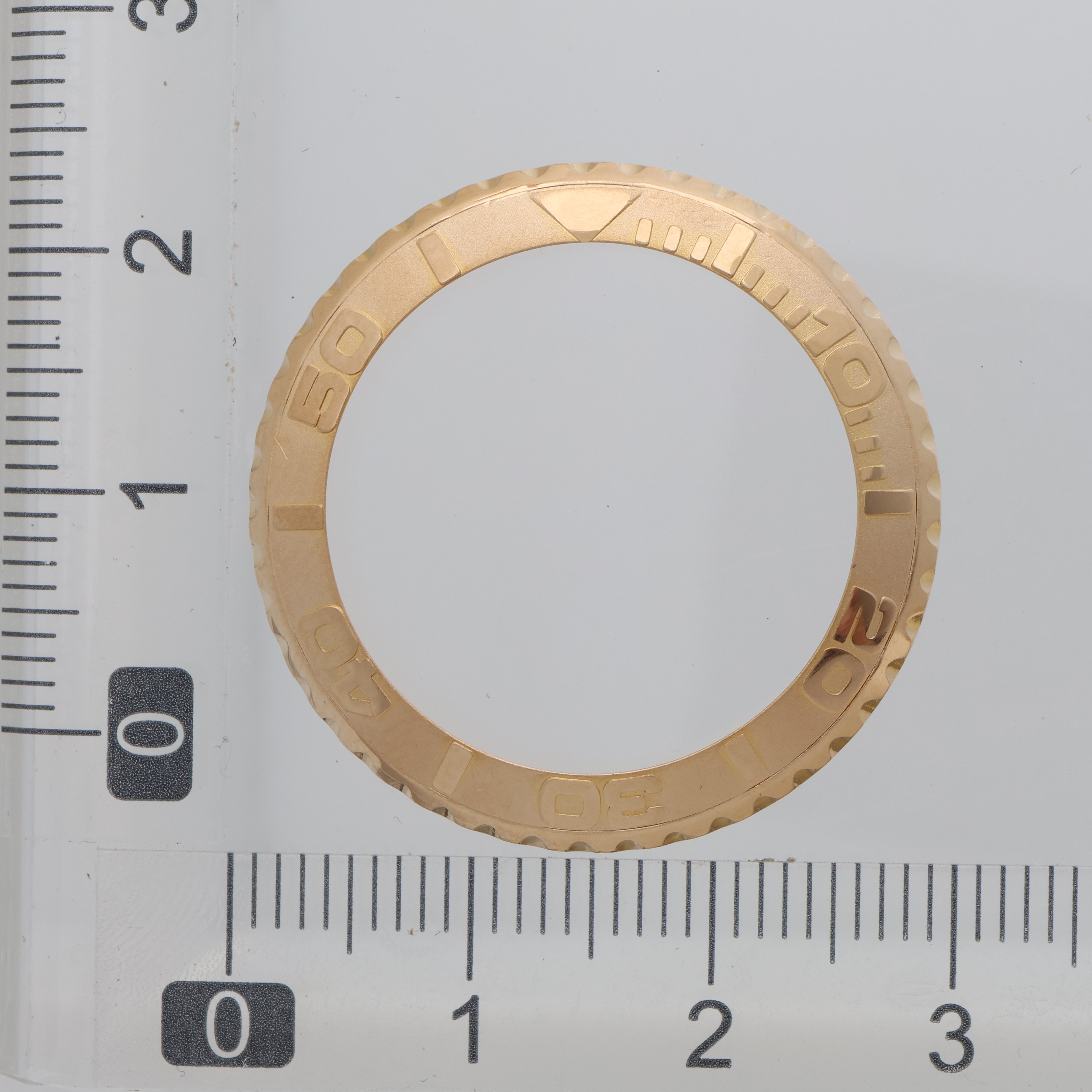 Factory original 18K yellow gold 29mm bezel for Rolex Yachtmaster lady thumbnail 1