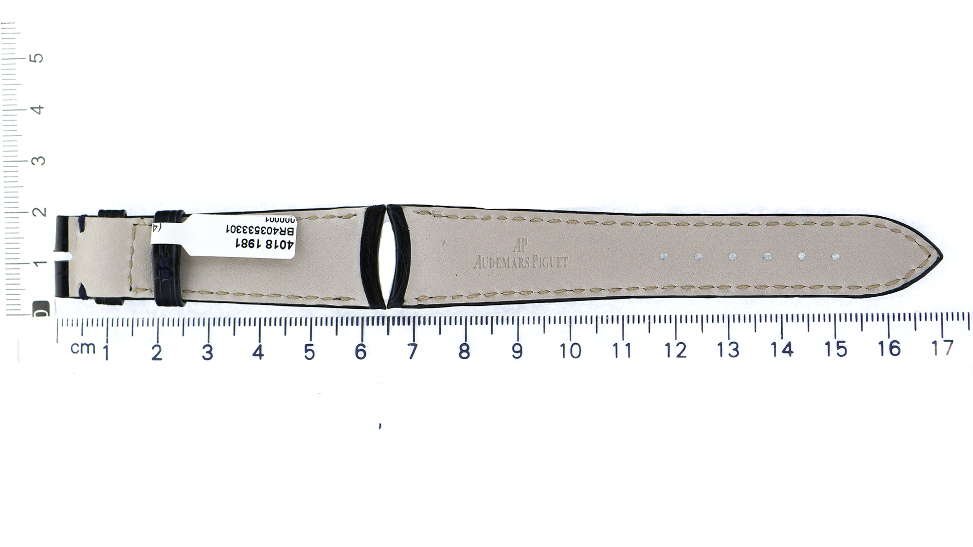 Facotry original Audemars Piguet black leather strap 20 x 16 thumbnail 3