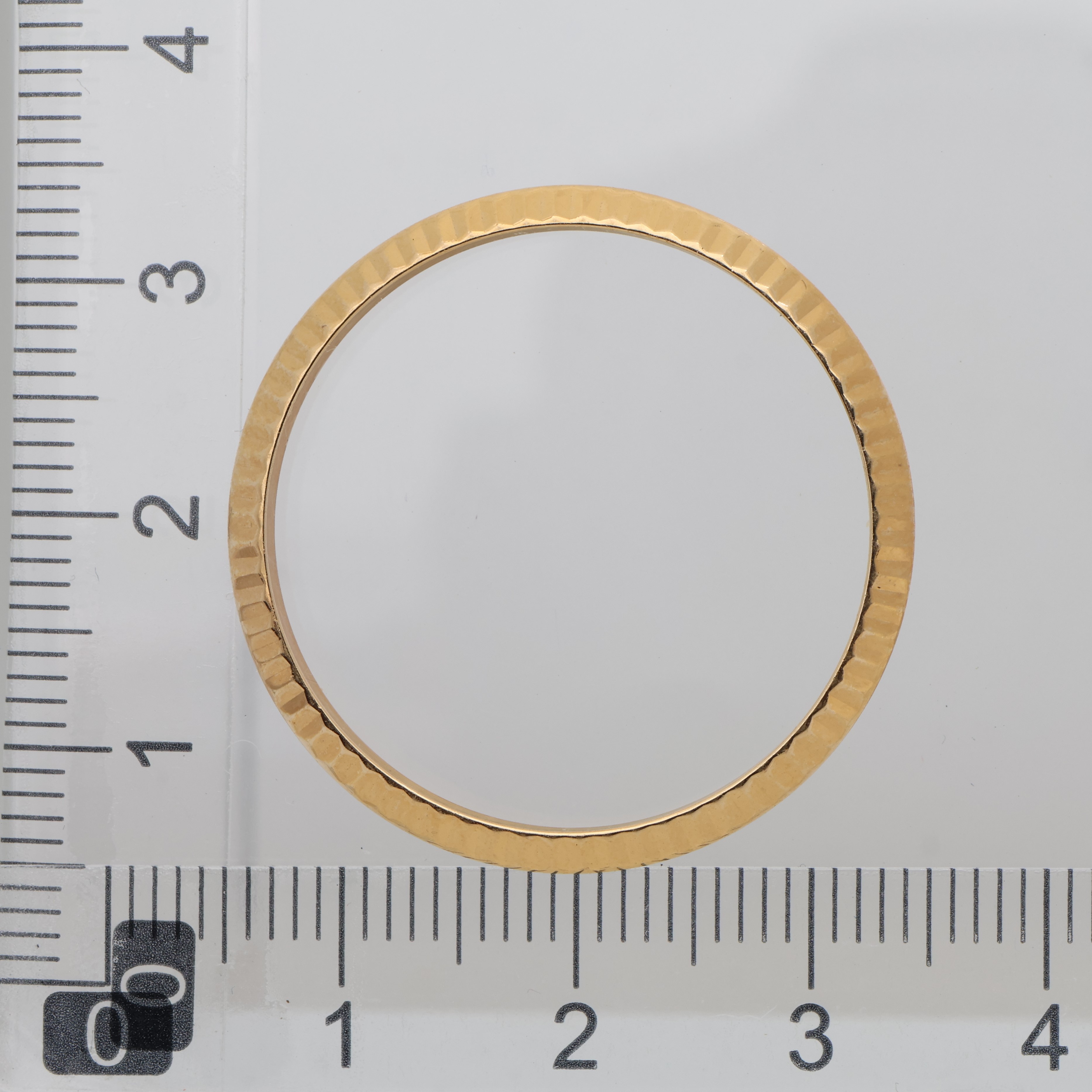 Original factory fluted Rolex bezel for midsize 31mm 18K yellow gold thumbnail 2