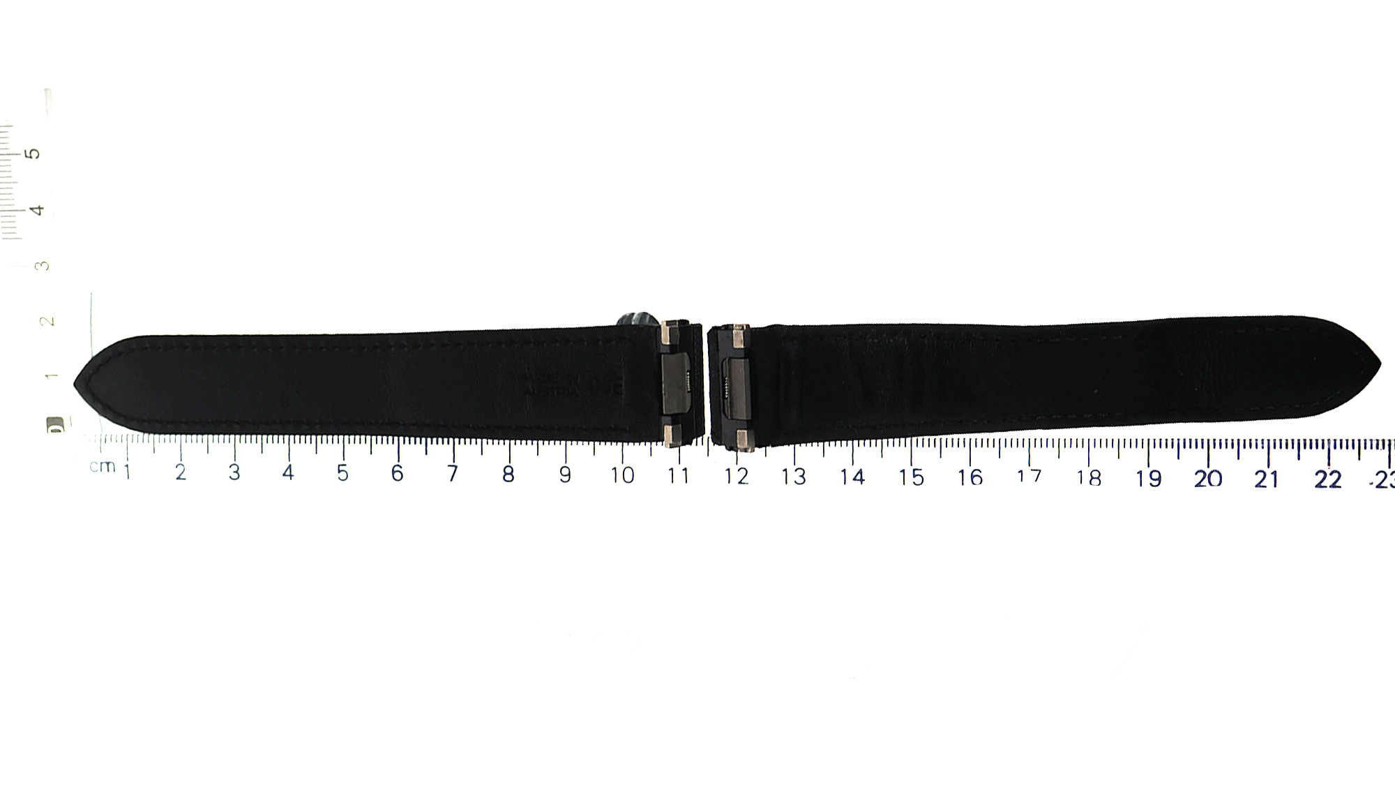 Original Factory black leather Cartier strap 20 x 17.5mm for Roadster thumbnail 3