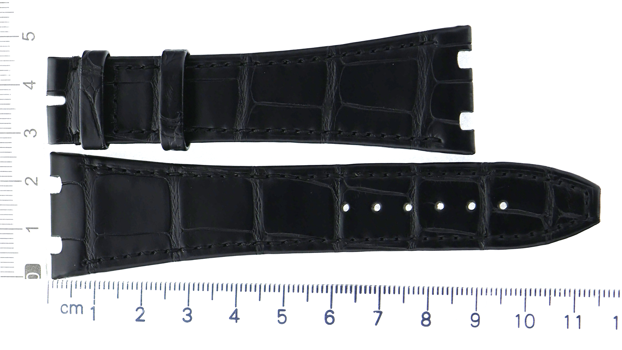 Unworn factory Audemars Piguet blue leather strap 26.5x18mm thumbnail 1