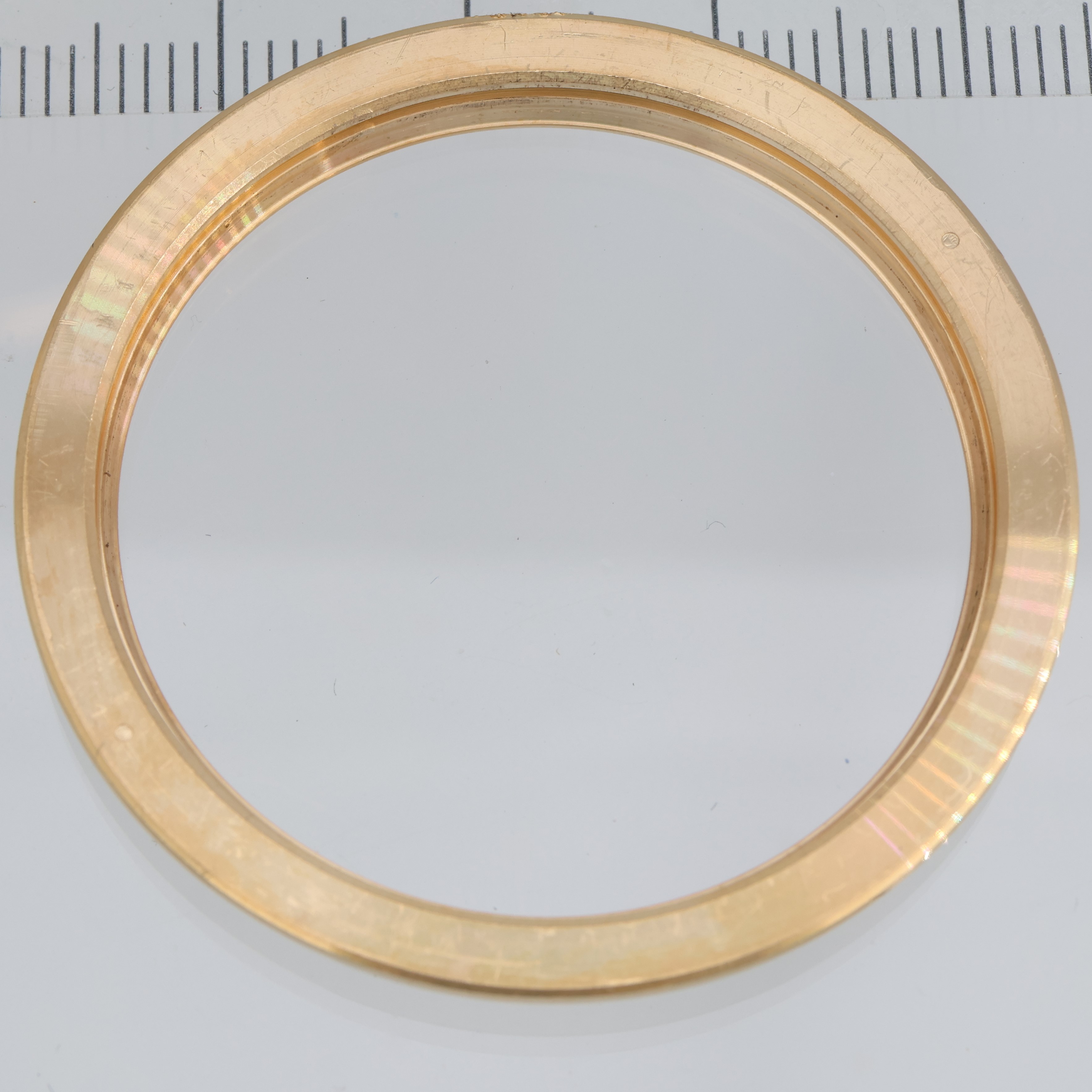 Original fluted 18K yellow gold bezel for Rolex 41mm 218238 or 116333 thumbnail 3