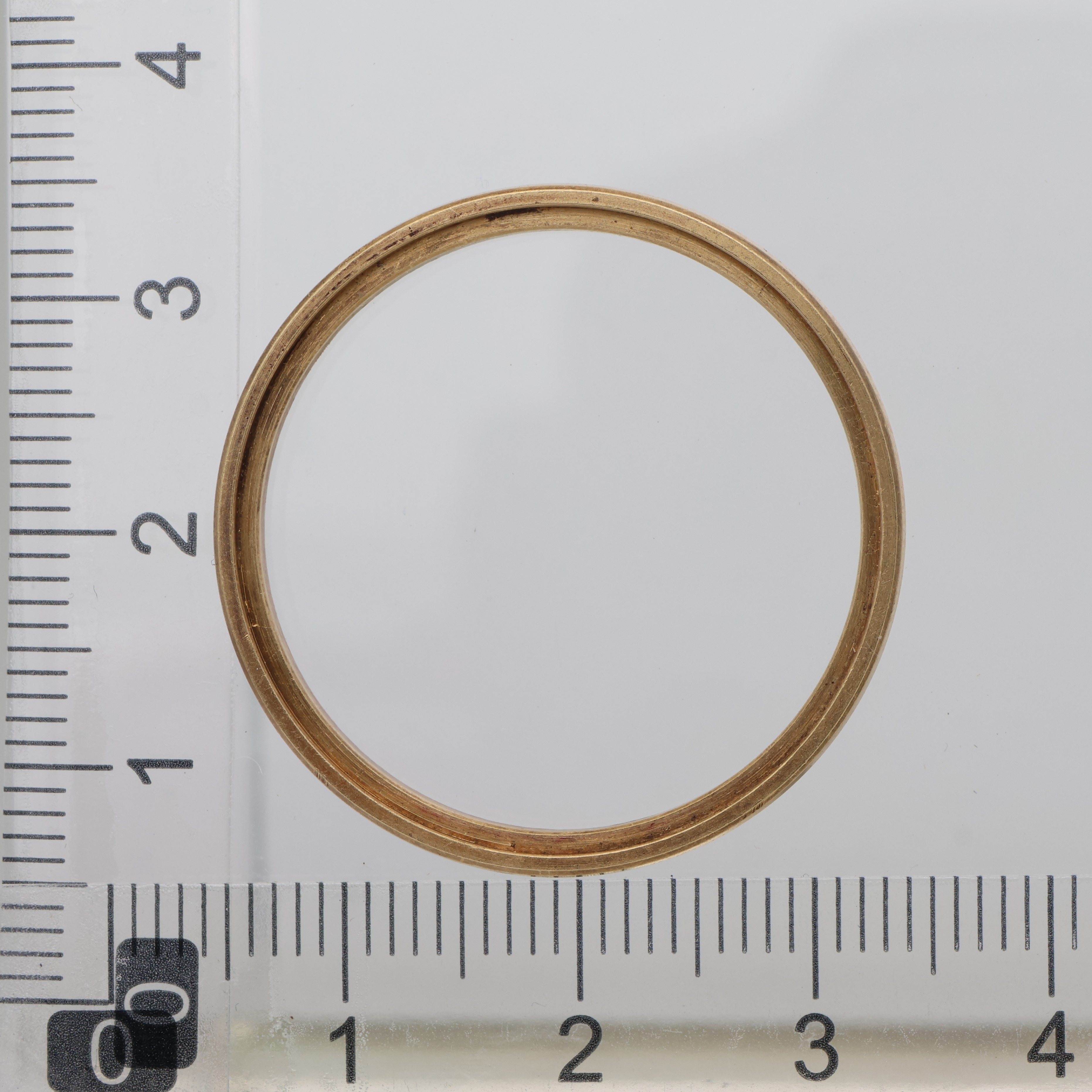 Factory 18K yellow fluted bezel for Rolex 31mm 4 digit reference, has inside cut thumbnail 4