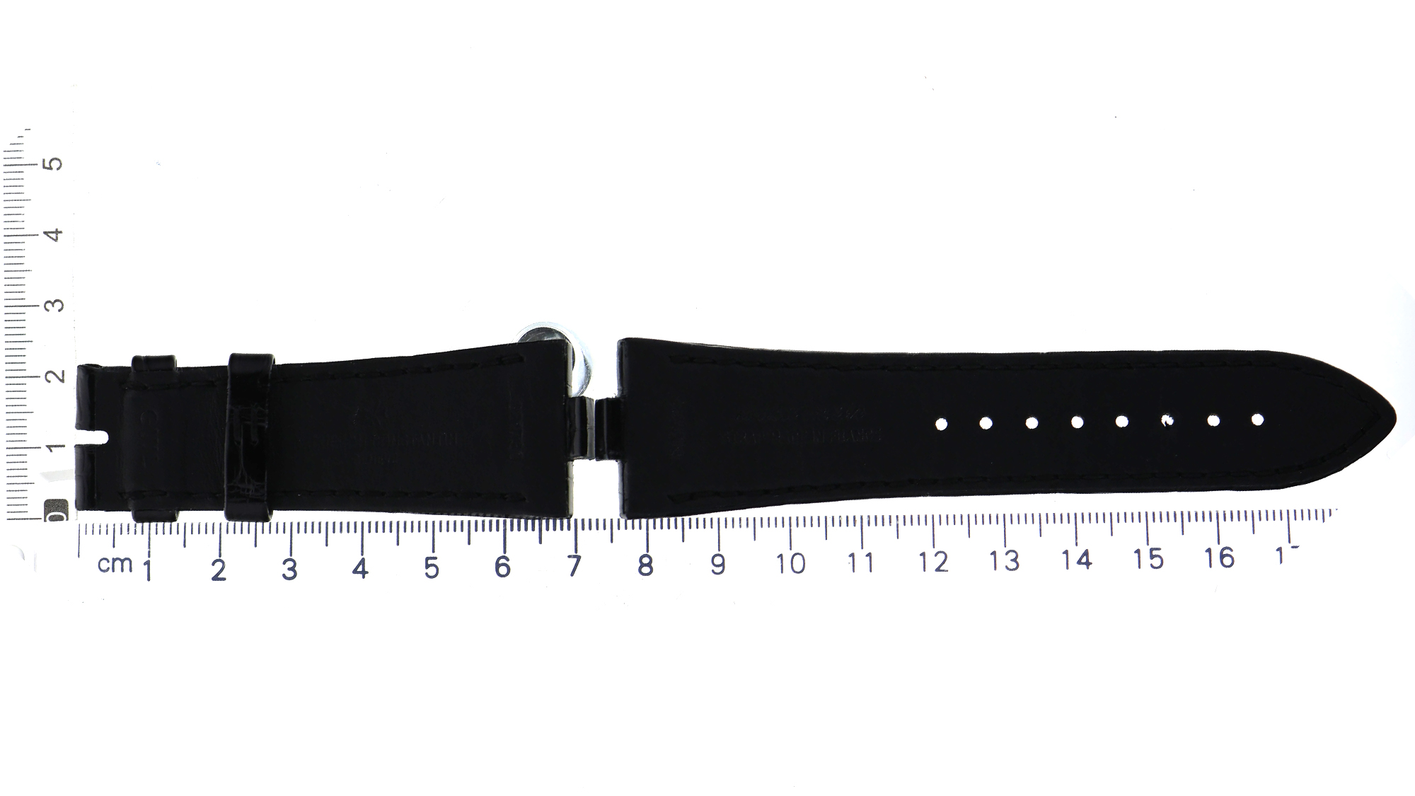 UNWORN original factory Vacheron Constantin black leather strap 25 x 20mm thumbnail 3
