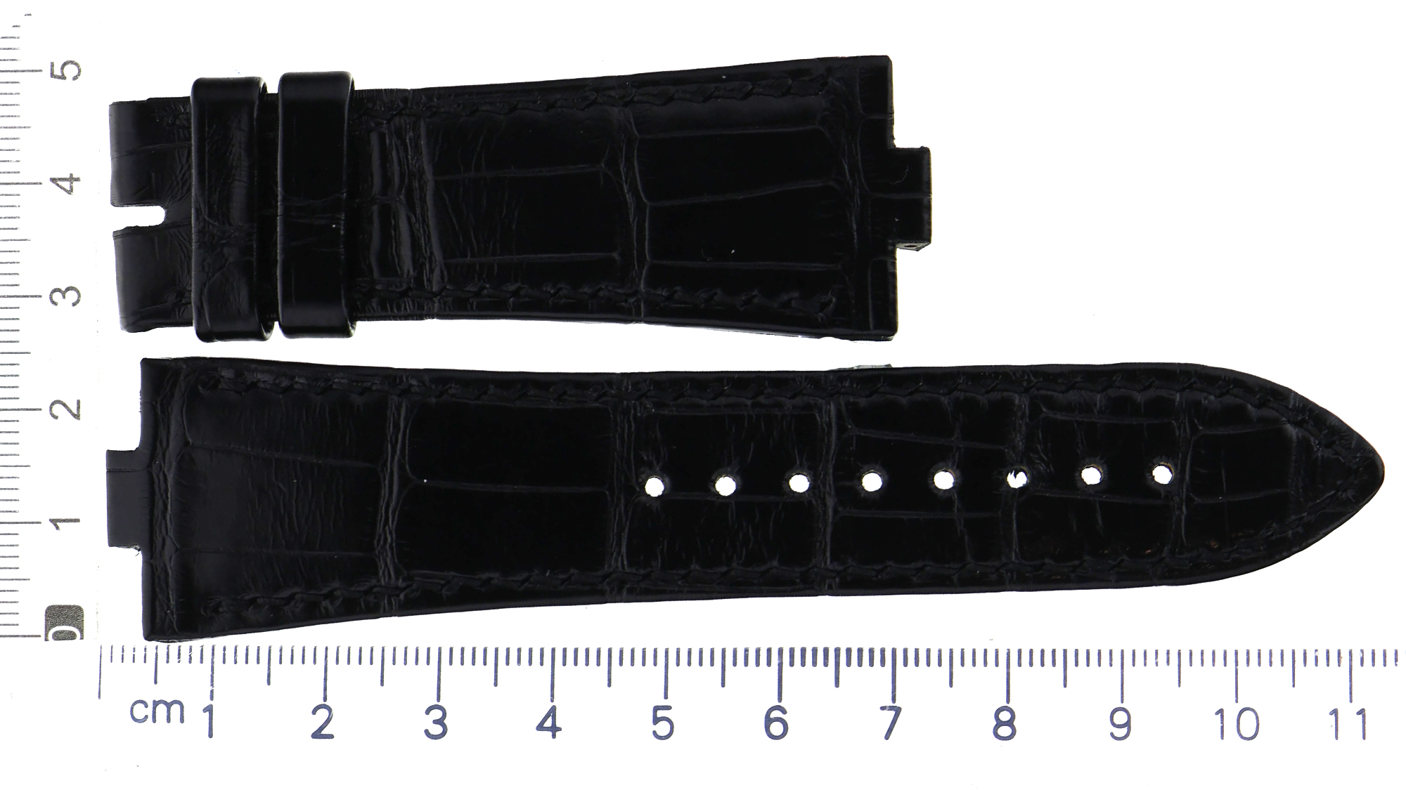 UNWORN original factory Vacheron Constantin black leather strap 25 x 20mm thumbnail 1