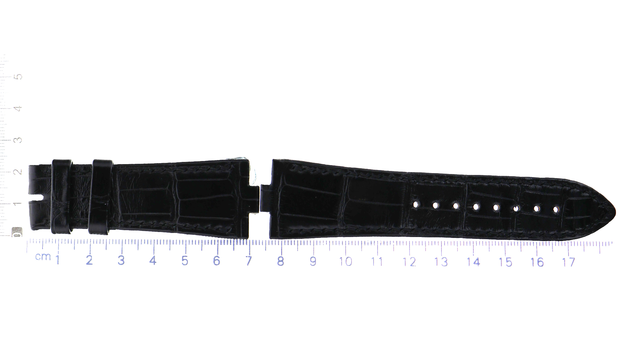 UNWORN original factory Vacheron Constantin black leather strap 25 x 20mm thumbnail 2