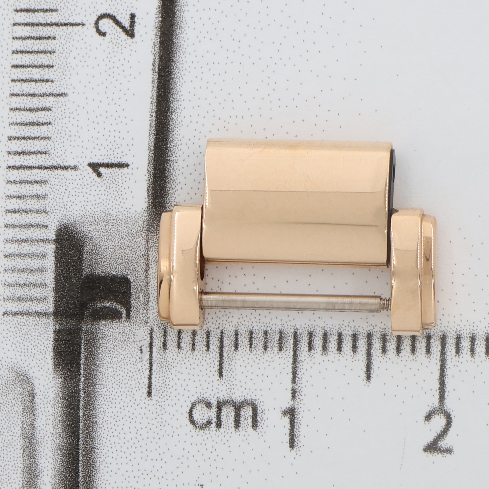 Patek Philippe factory original 18K rose/pink gold link 18.8mm wide for Twenty 4 ref. 4809/11R thumbnail 2
