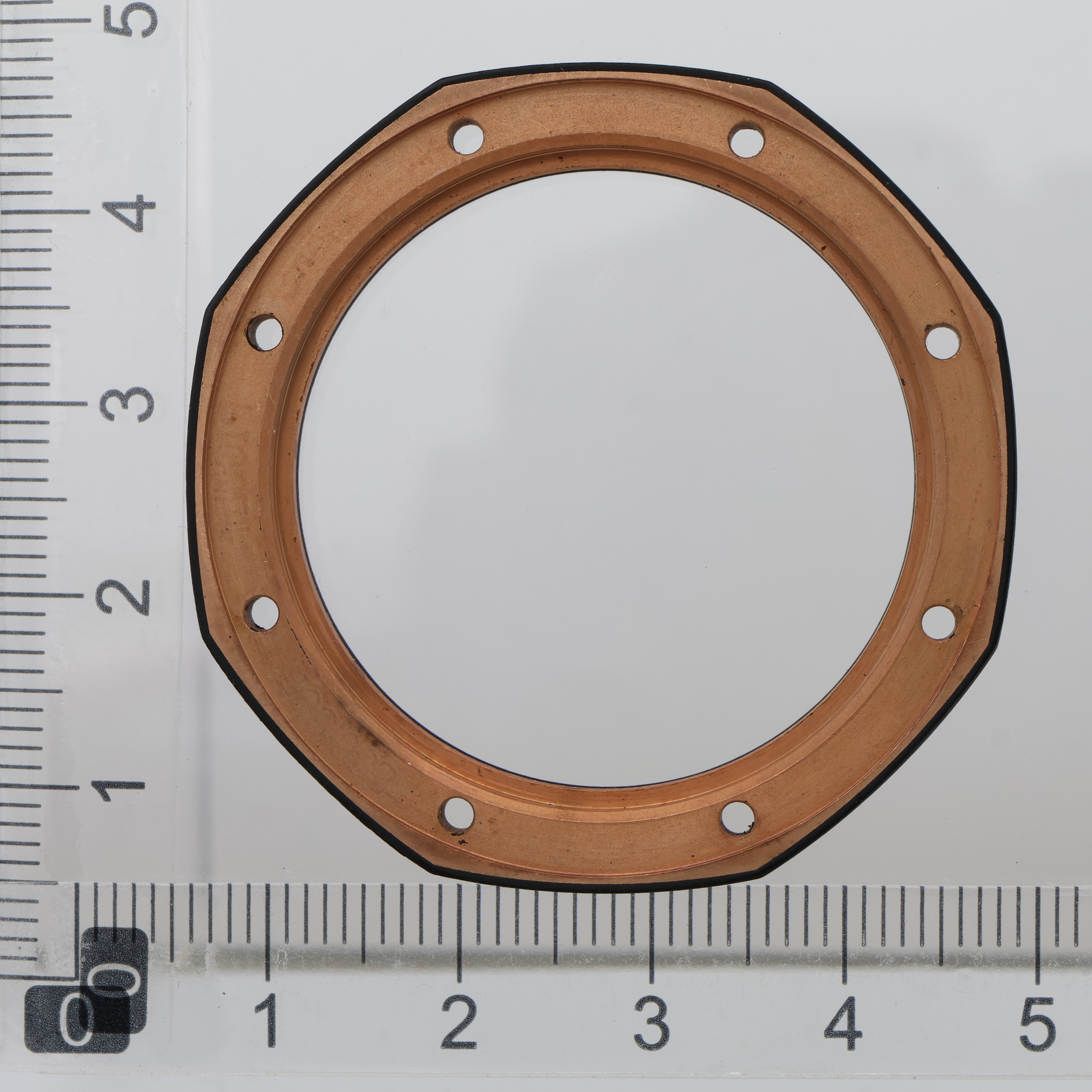 Factory original 42mm rose pink gold rubber clad bezel for Audemars Piguet thumbnail 4