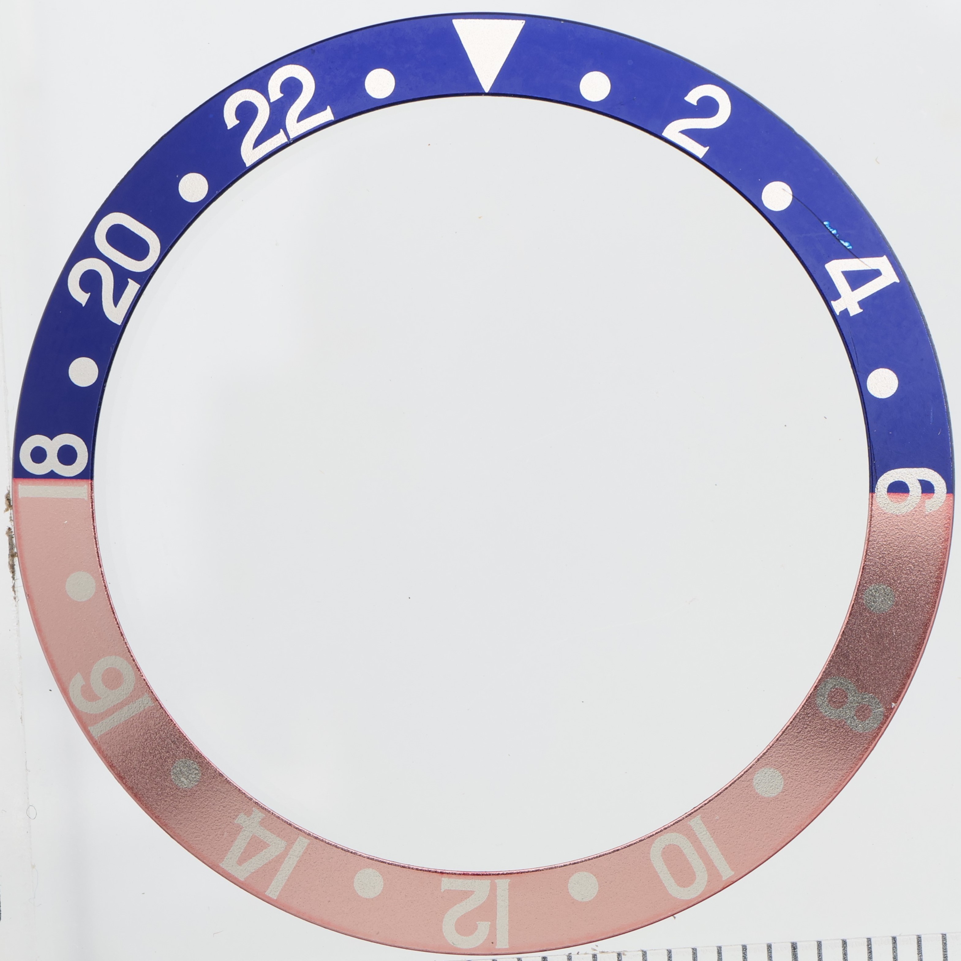 Factory original insert bezel for Rolex GMT 16700 thumbnail 1