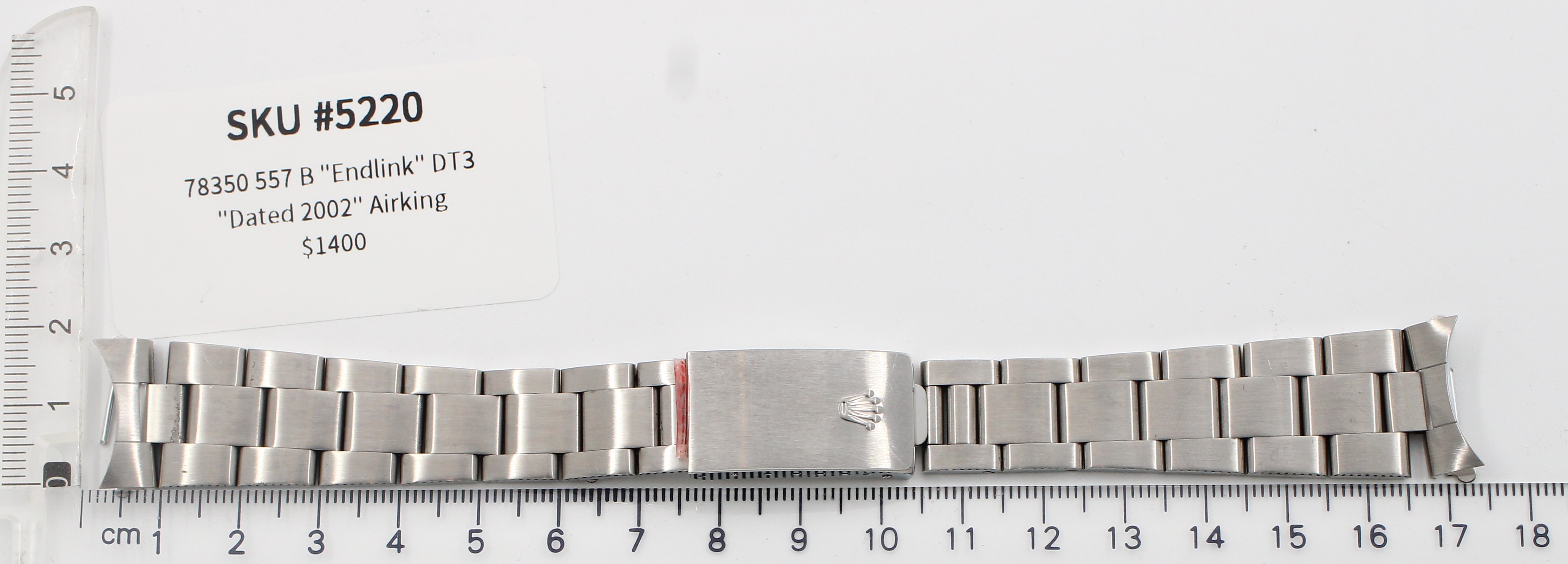 Watch band for Rolex 557 B 19 mm 78350 Oyster unworn thumbnail 1