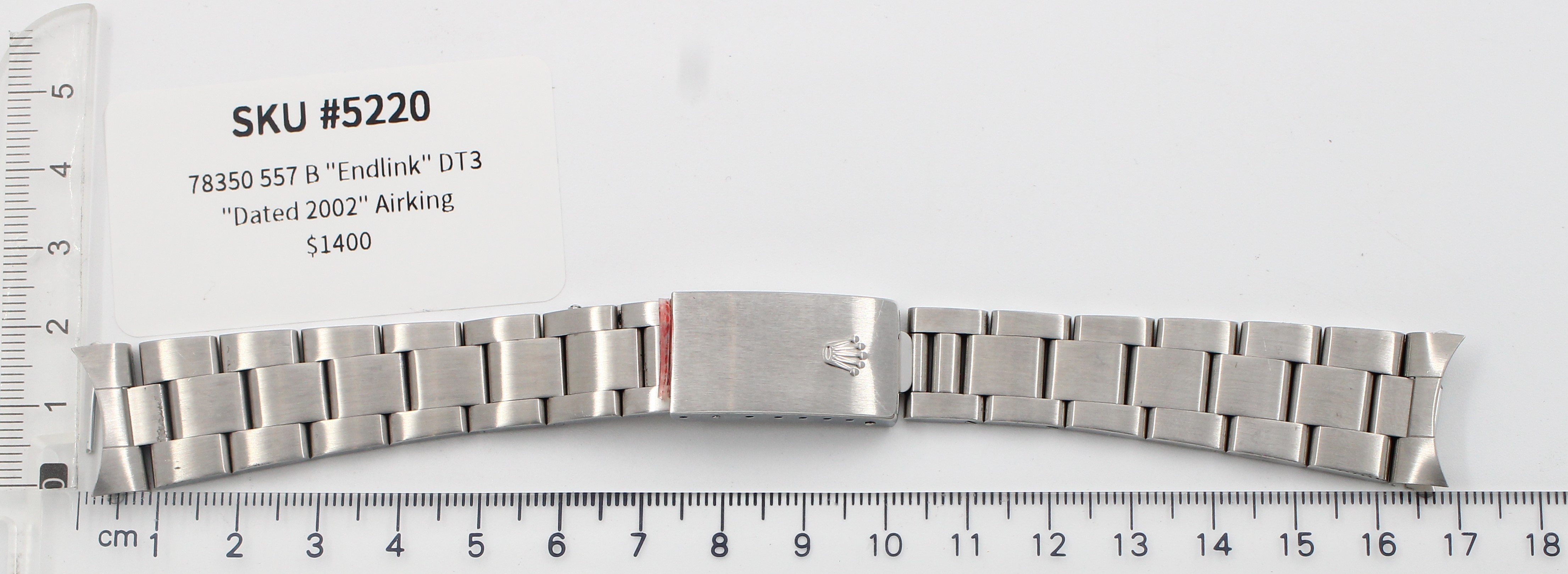 Watch band for Rolex 557 B 19 mm 78350 Oyster unworn thumbnail 3