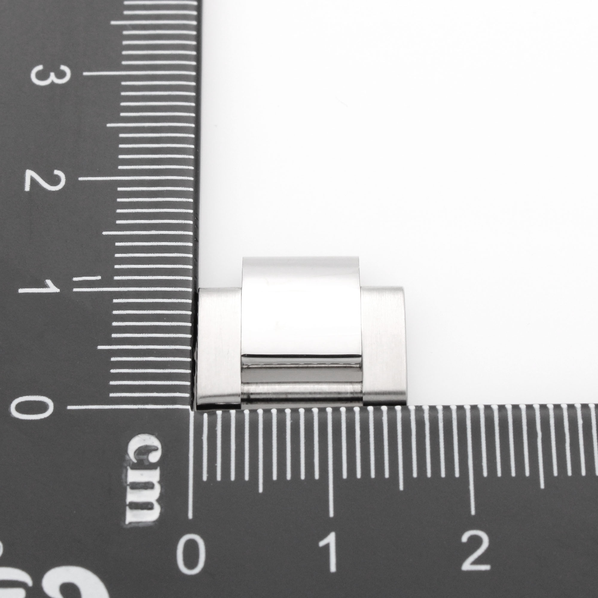Factory original Rolex oyster 18k white gold link 16.2mm wide thumbnail 2