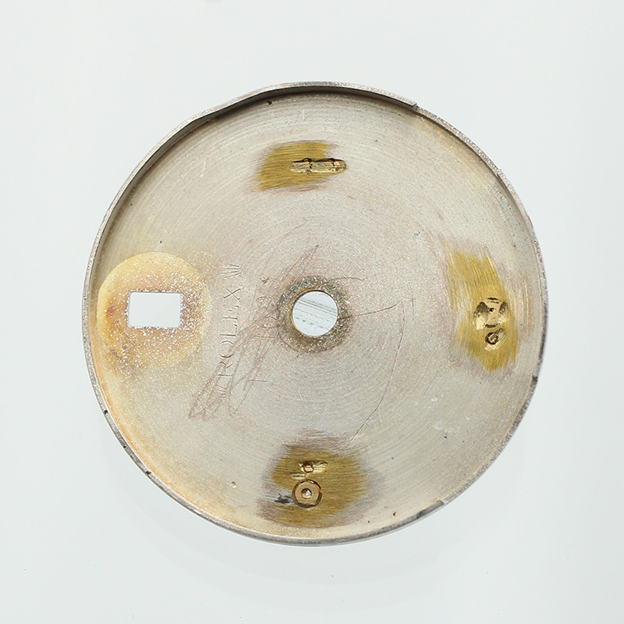 White onyx dial yellow Arabic numeral factory dia. for Rolex Datejust 26 or 29mm White thumbnail 3