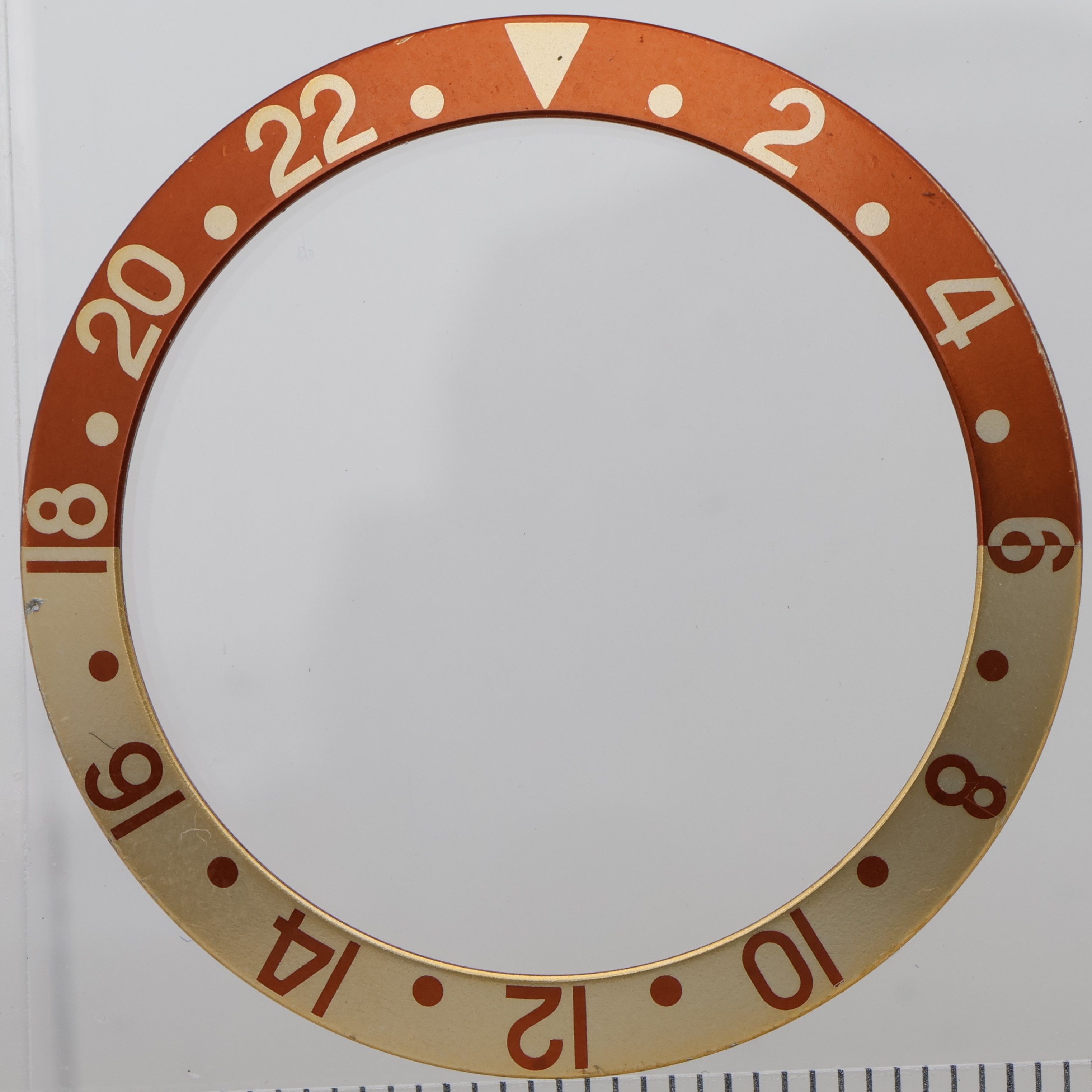 Factory original insert bezel for Rolex Acrylic GMT Root beer 16713 16718 thumbnail 1