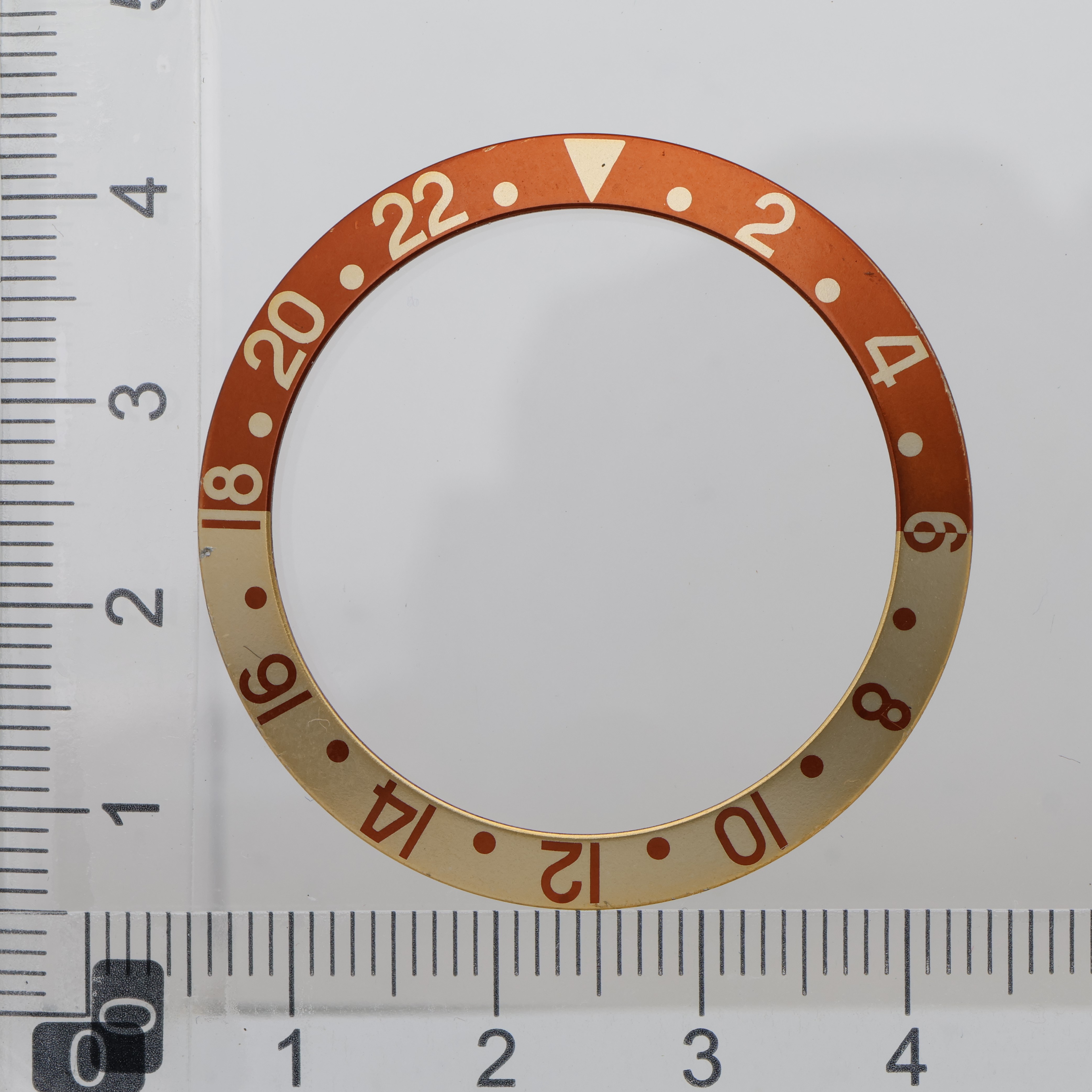 Factory original insert bezel for Rolex Acrylic GMT Root beer 16713 16718 thumbnail 2