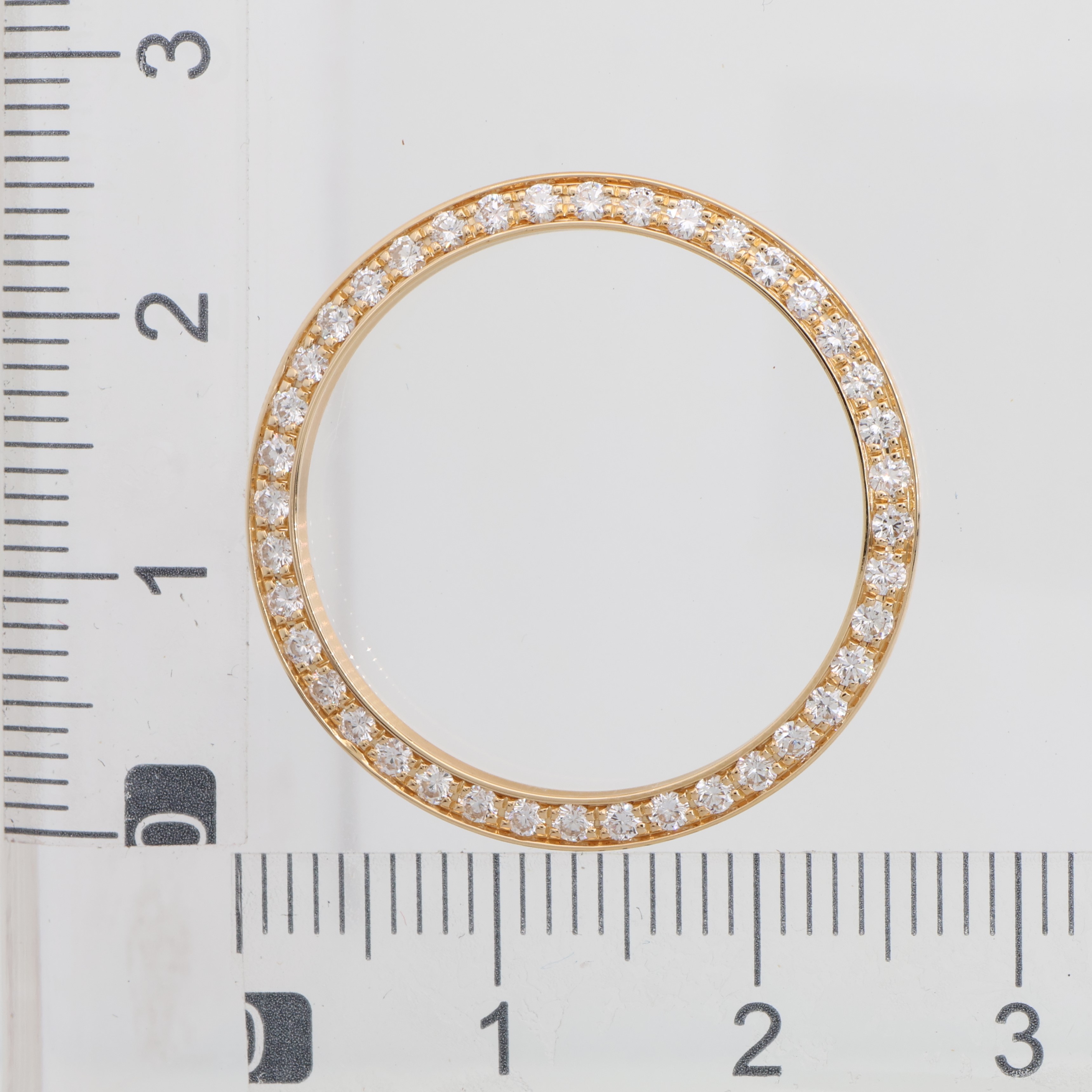 Factory original 42 diamonds .75 ct. 18K yellow gold bezel for Rolex 26mm thumbnail 1