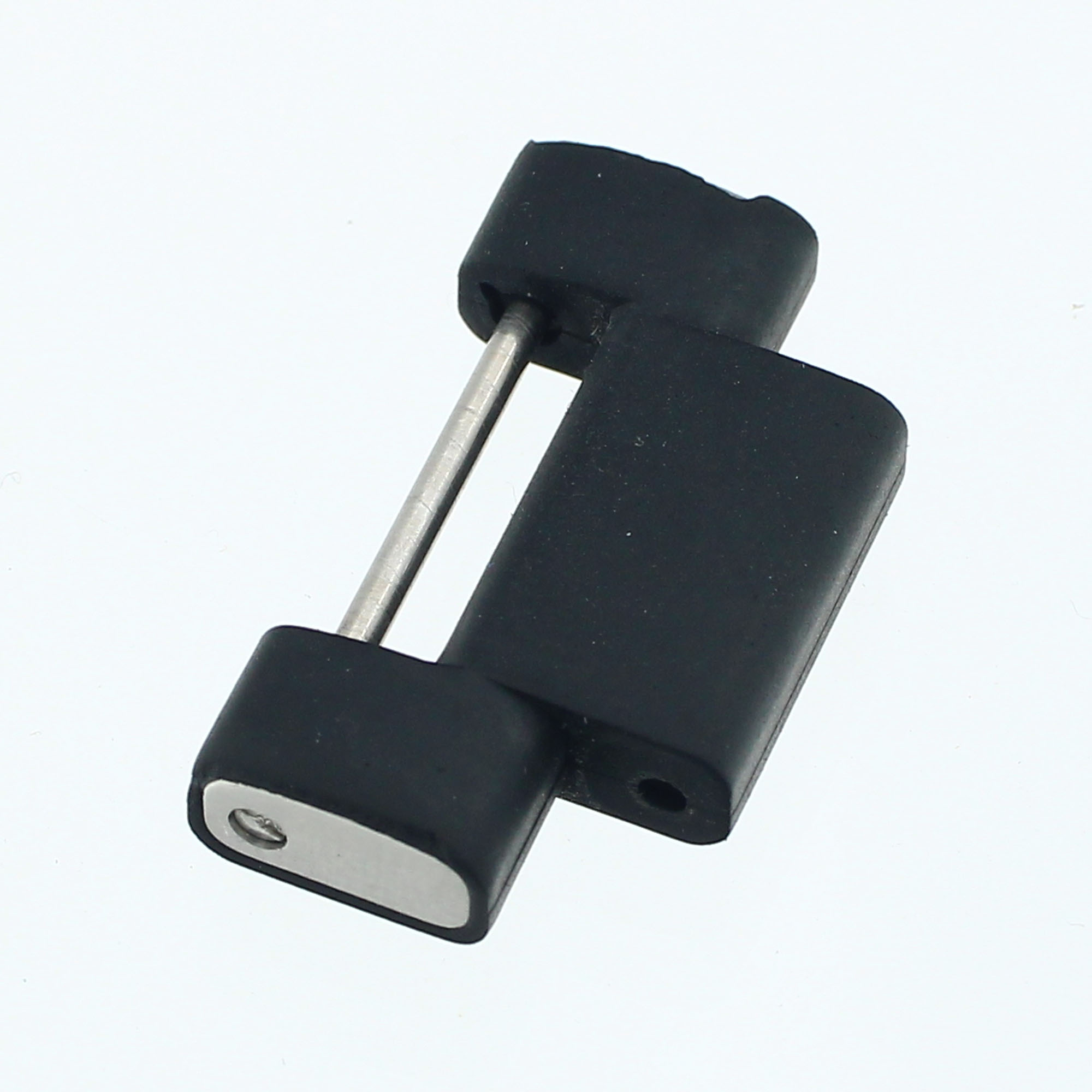 Cartier stainless steel and rubber link 21.4mm wide for Pasha seatimer model thumbnail 1