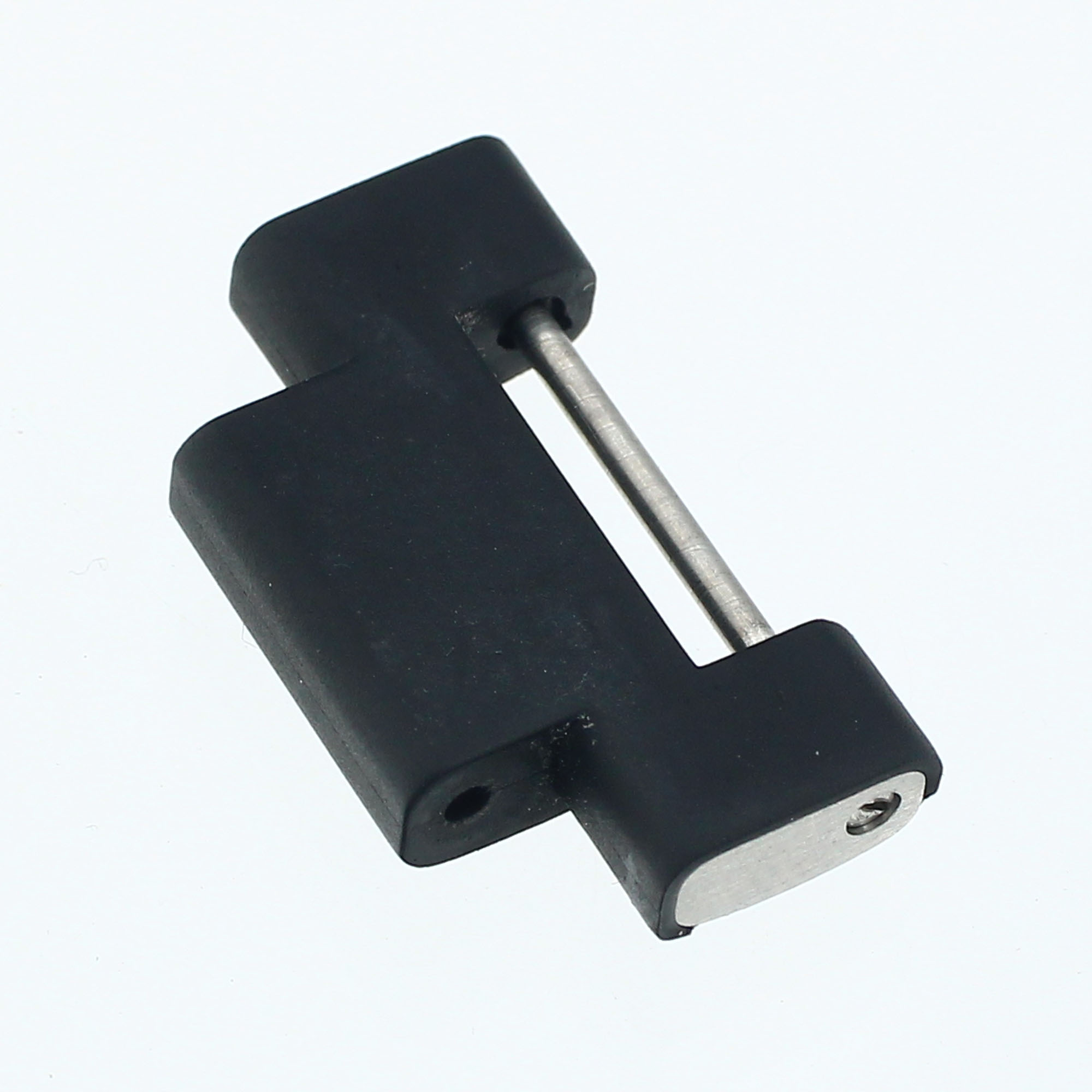 Cartier stainless steel and rubber link 21.4mm wide for Pasha seatimer model thumbnail 3
