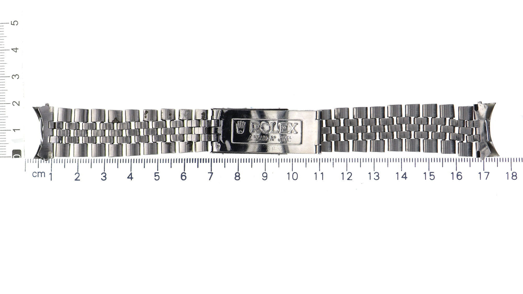 Rare original vintage oval folded link Jubilee Rolex watch band for 36mm 20.0mm thumbnail 2