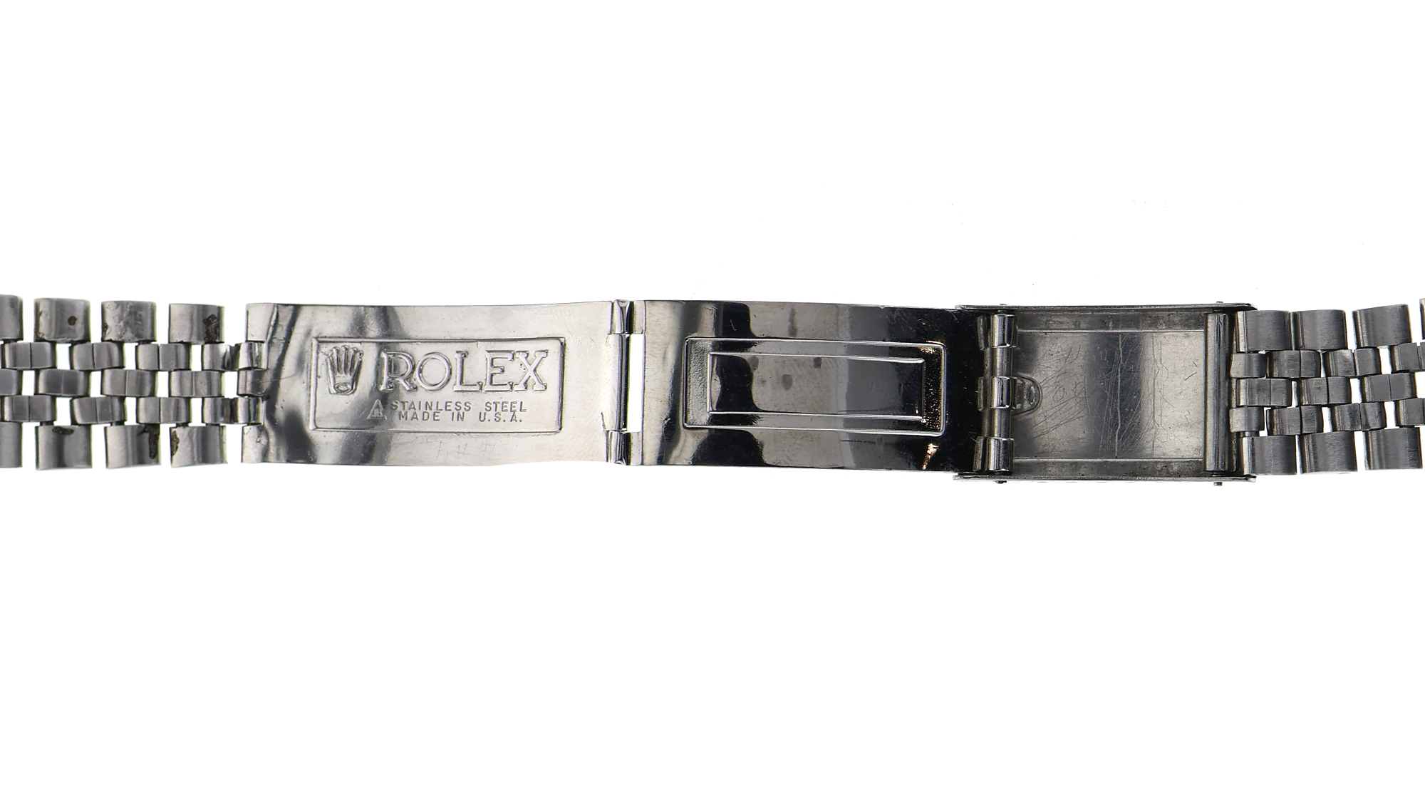 Rare original vintage oval folded link Jubilee Rolex watch band for 36mm 20.0mm thumbnail 4