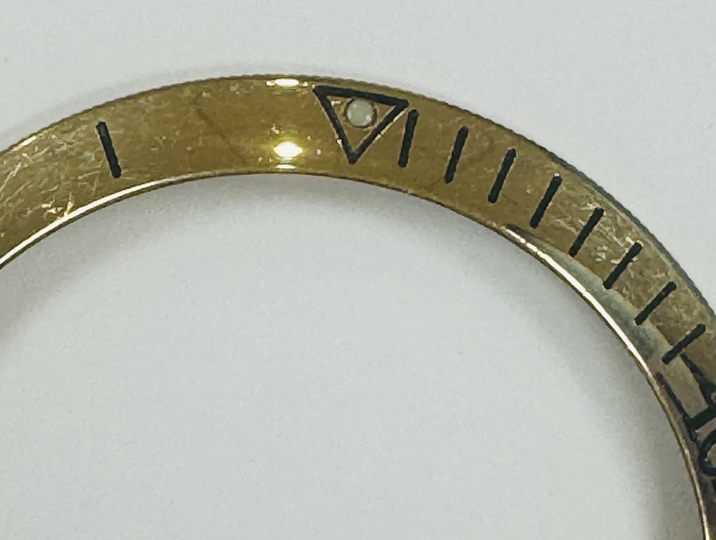 Factory solid Cartier 18K yellow bezel for Pasha 38 mm thumbnail 2