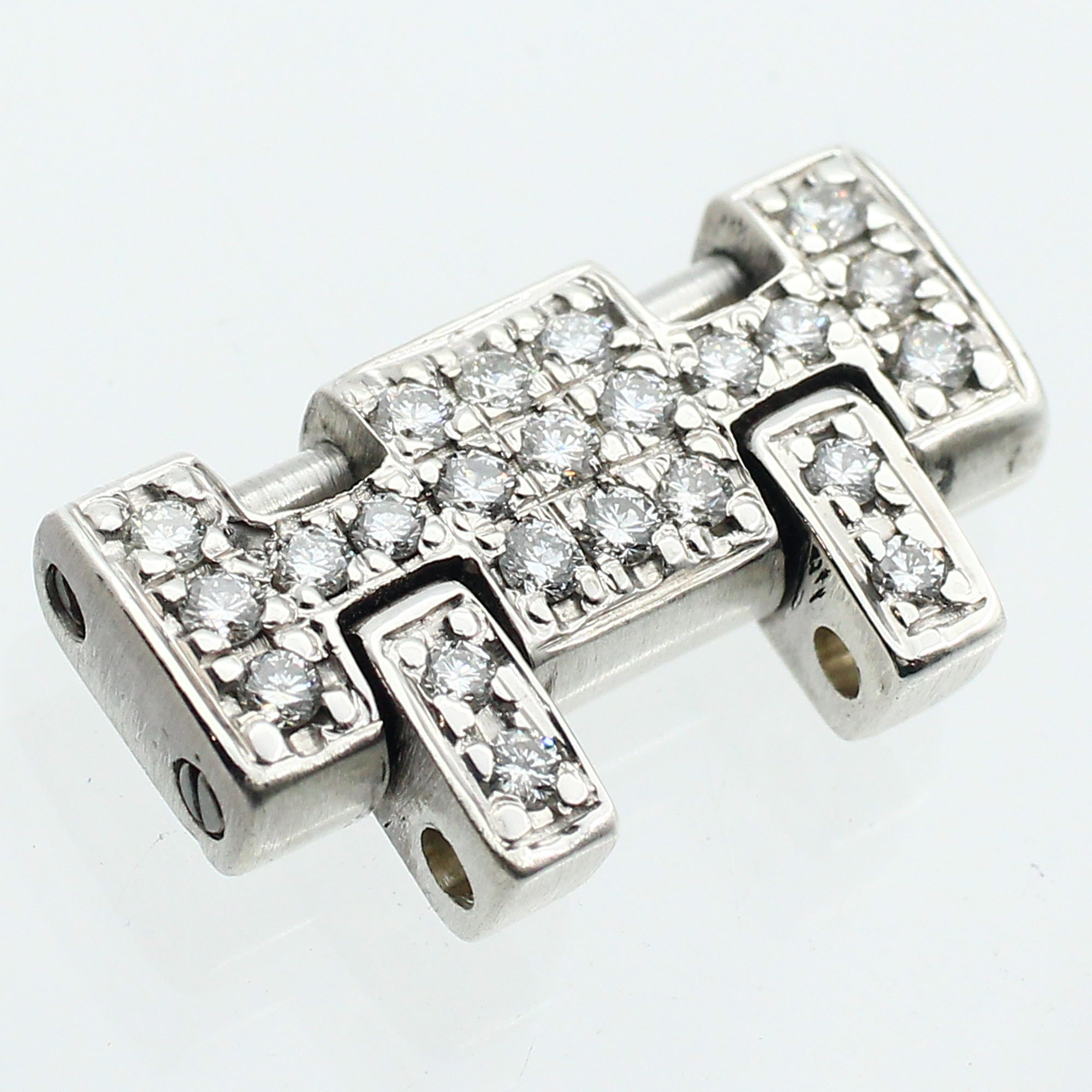 Audemars Piguet solid 18k white gold & factory diamond 18.0mm wide thumbnail 1