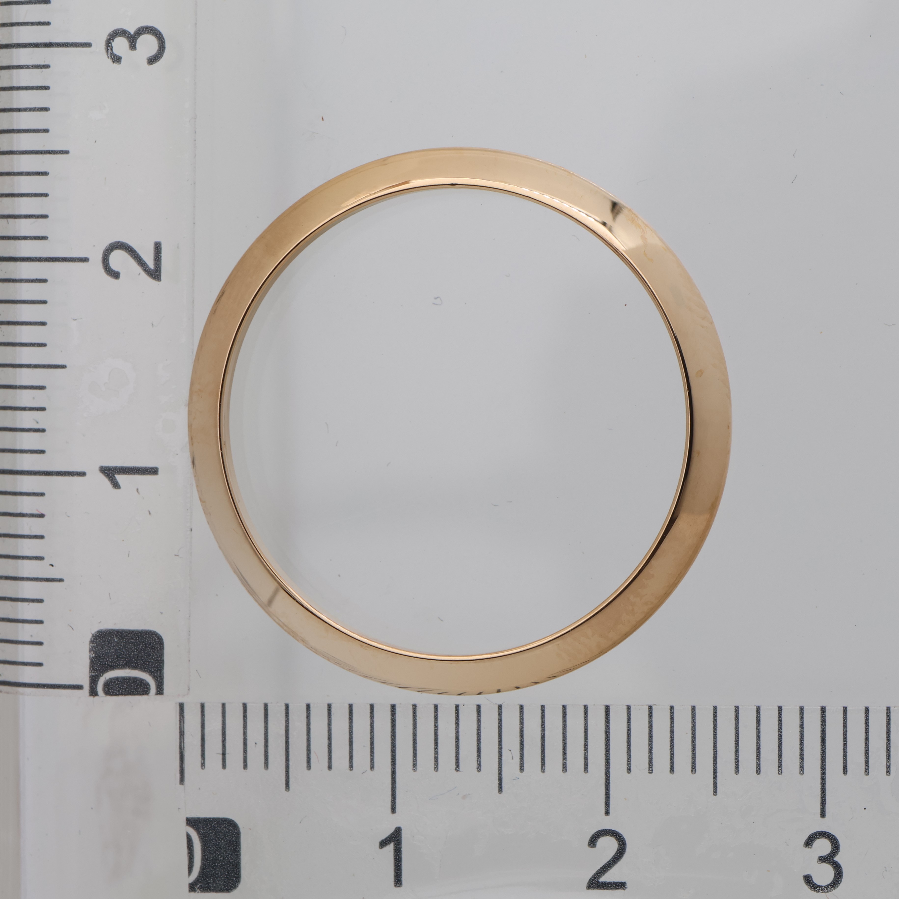 Factory original smooth 18K yellow gold bezel for Rolex Datejust 26mm 179163 thumbnail 1