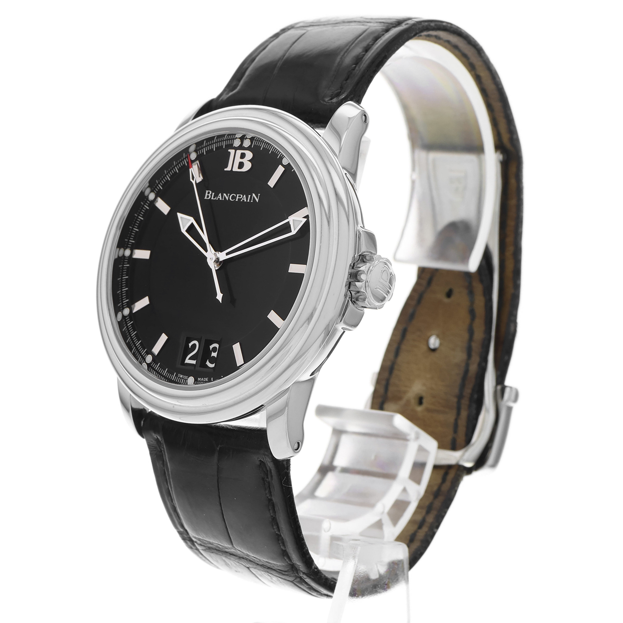 Blancpain Léman Ultra Slim 2850B-1130A-64B 40mm Aqua Lung Grande Date Limited thumbnail 2