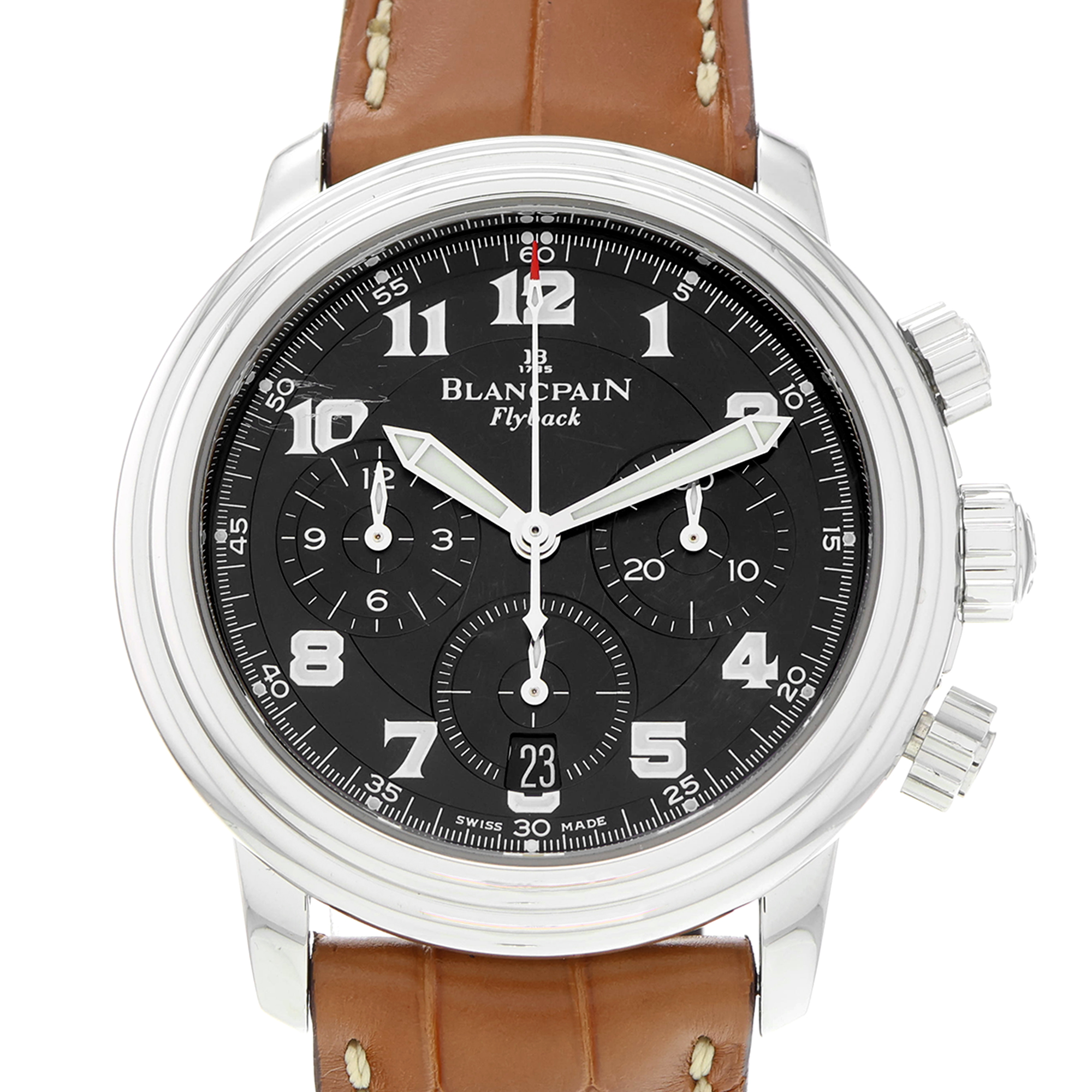 Blancpain Léman Fly-Back 2185F New factory leather strap thumbnail 1