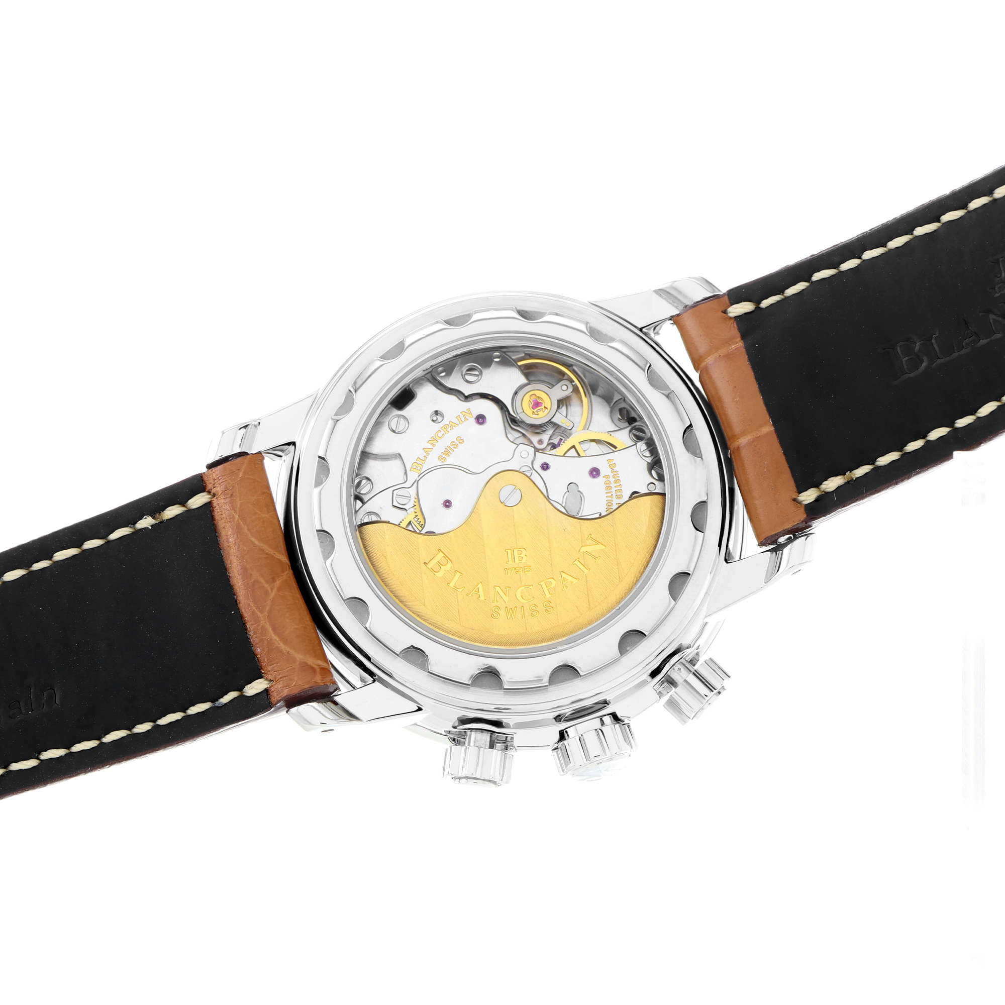 Blancpain Léman Fly-Back 2185F New factory leather strap thumbnail 4