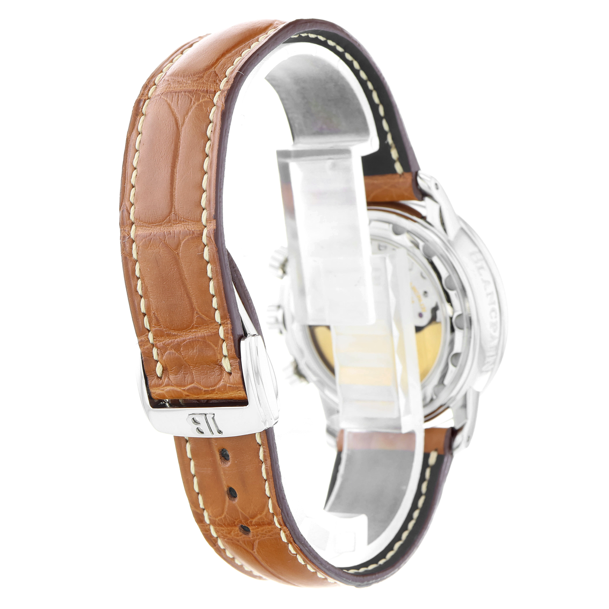 Blancpain Léman Fly-Back 2185F New factory leather strap thumbnail 5