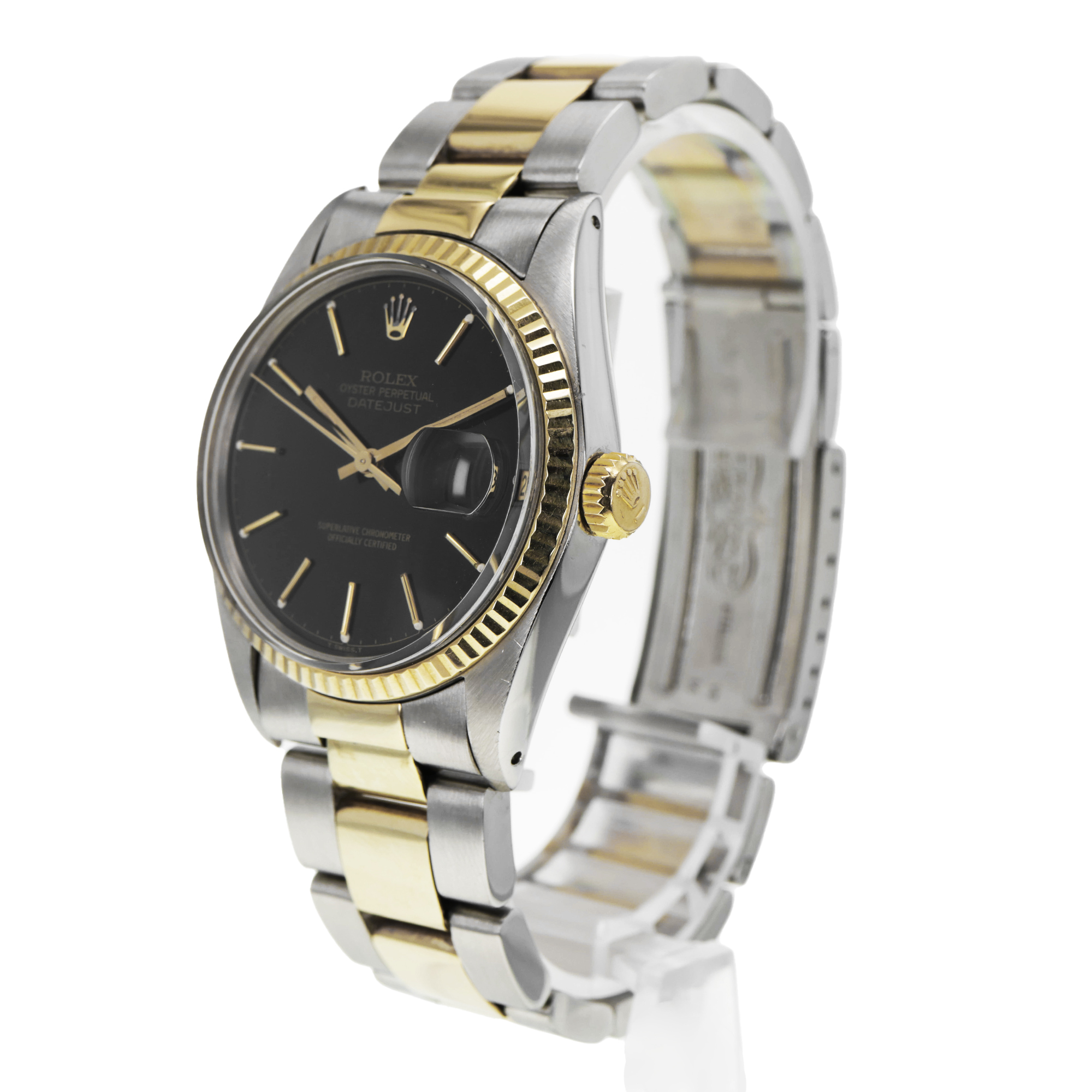 Rolex Datejust 36mm 16013 black dial oyster bracelet automatic, date thumbnail 3