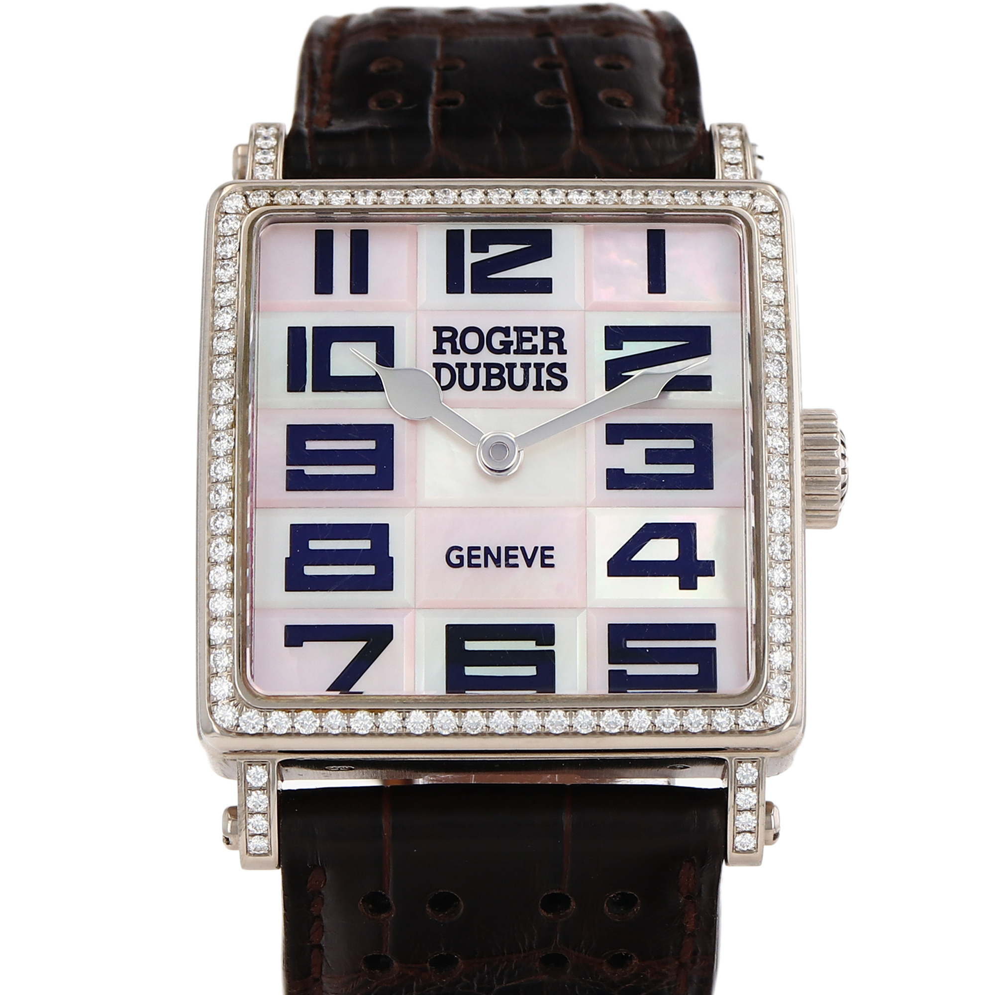 Roger Dubuis Golden Square G34980 Factory Mother of Pearl Diamond Ladies Watch thumbnail 1