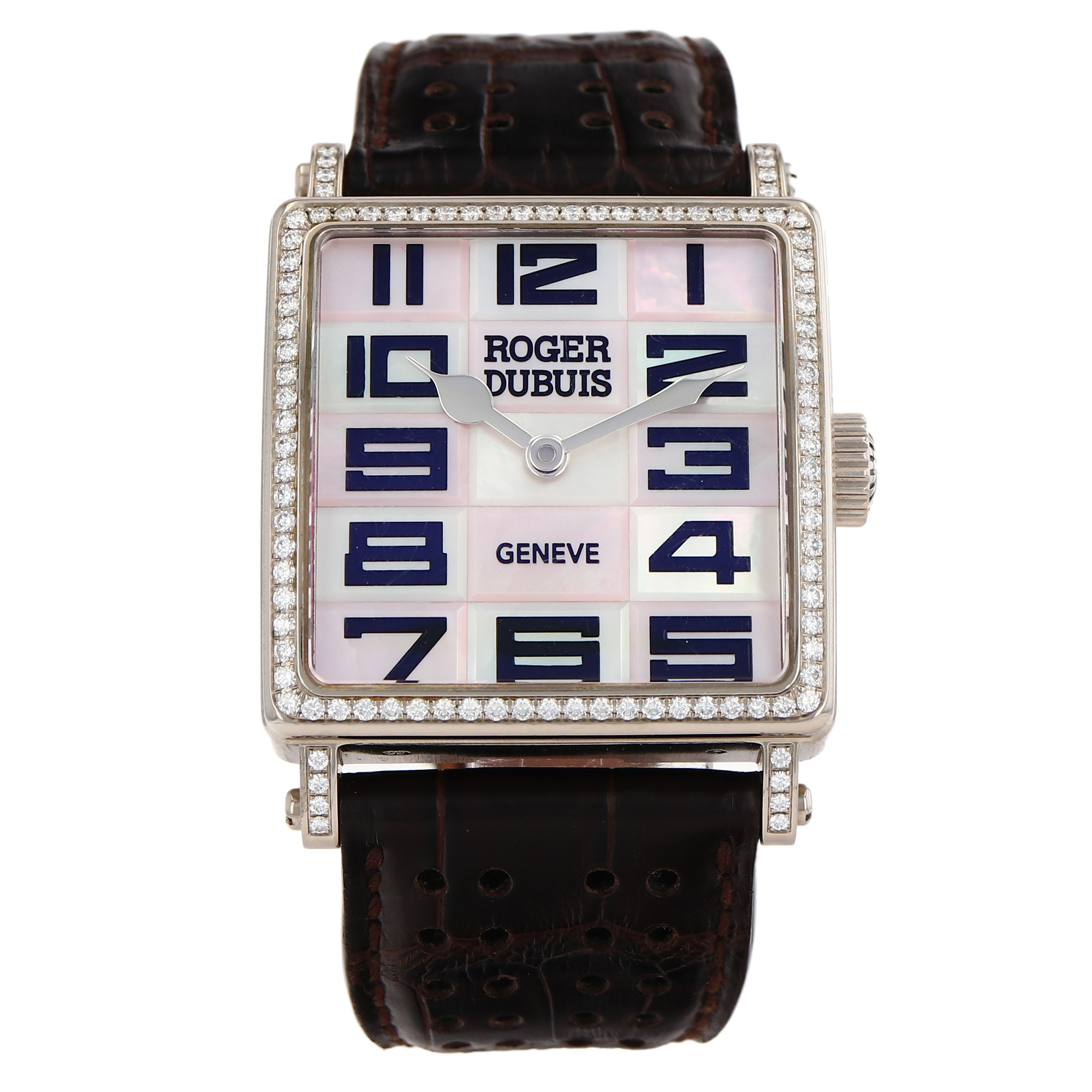 Roger Dubuis Golden Square G34980 Factory Mother of Pearl Diamond Ladies Watch thumbnail 2