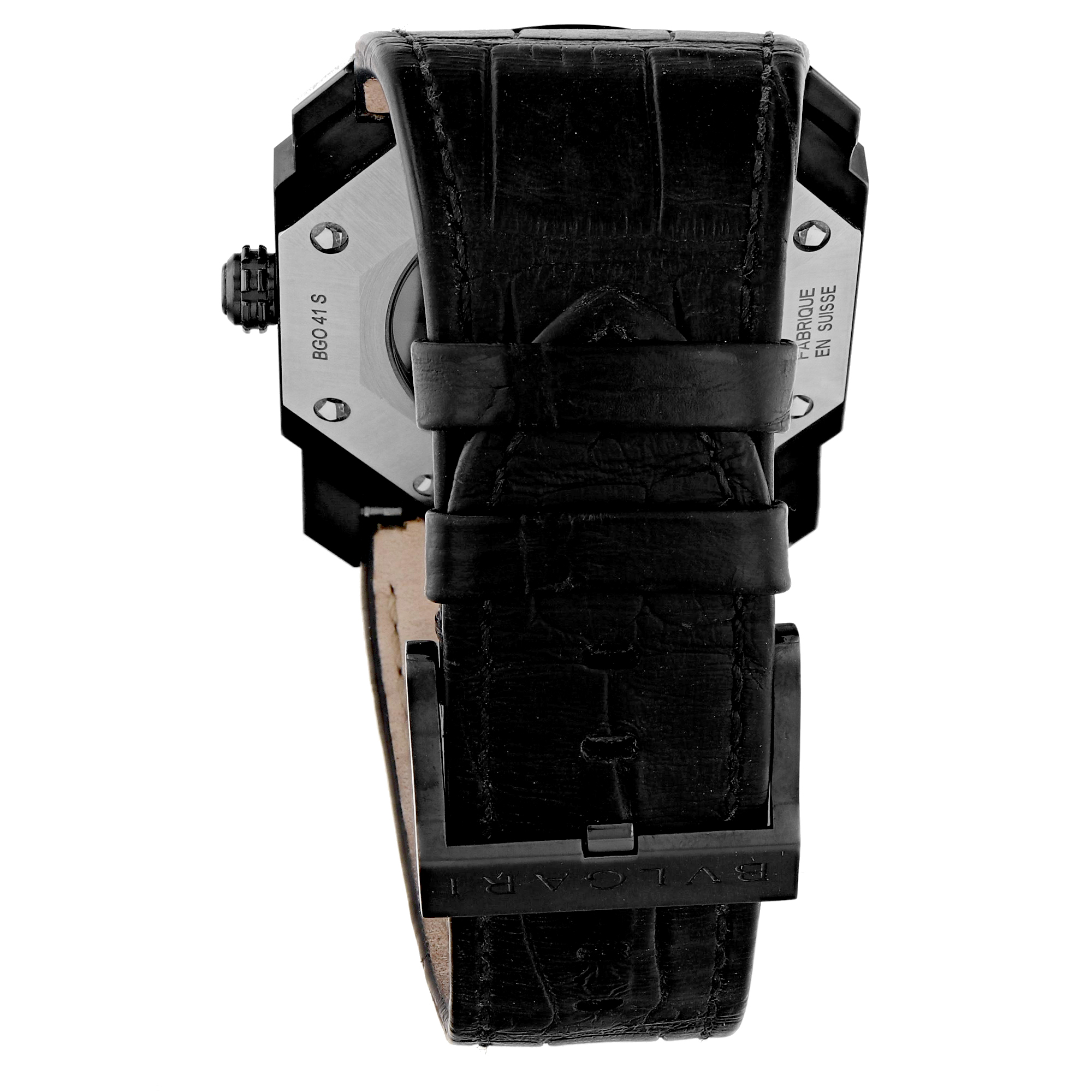 Bulgari Octo Solotempo 41 102249 Steel PVD Gerald Genta All Black Automatic thumbnail 5