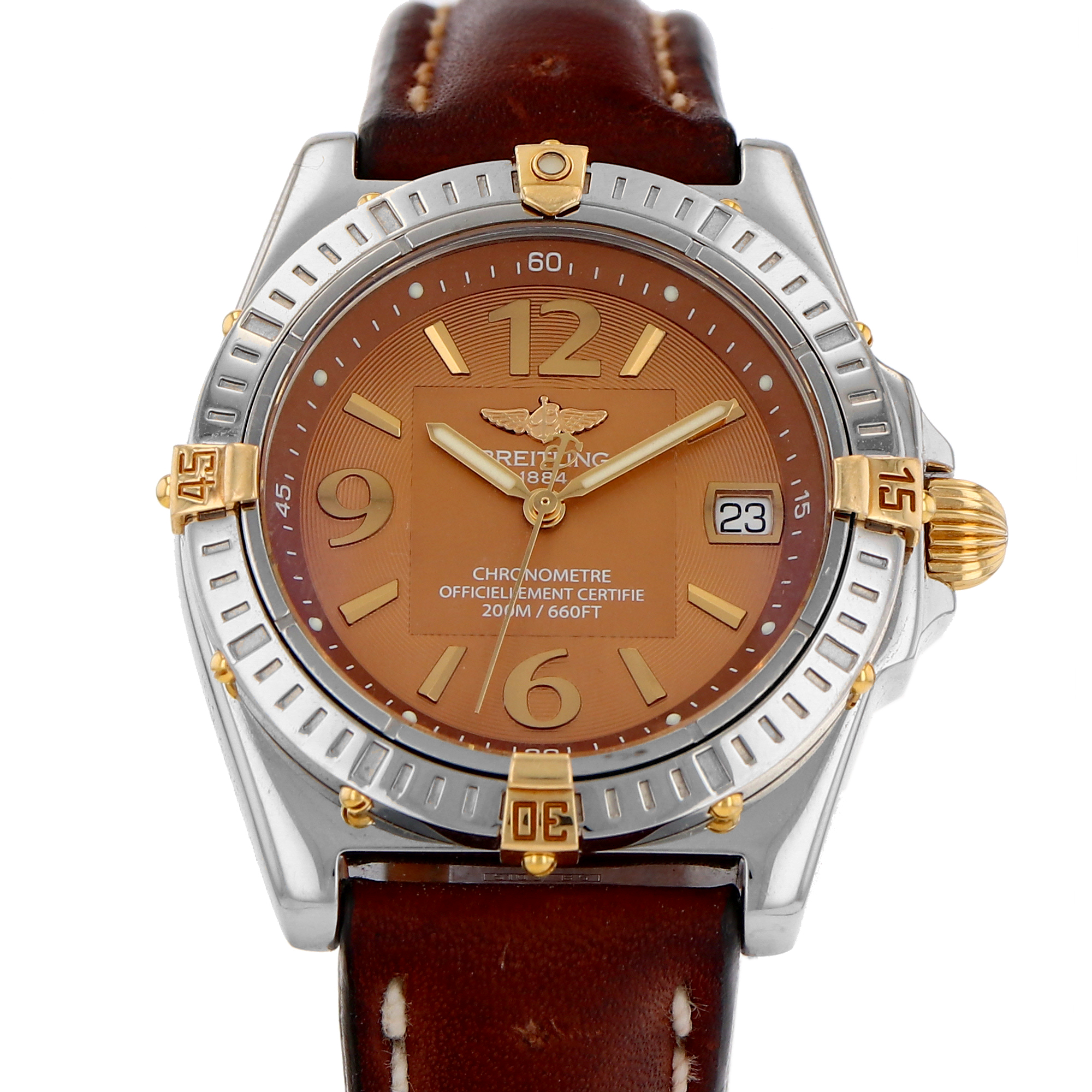 Breitling Callisto B77346 Brown Arabic Dial Steel & 18K Yellow Gold Automatic thumbnail 1