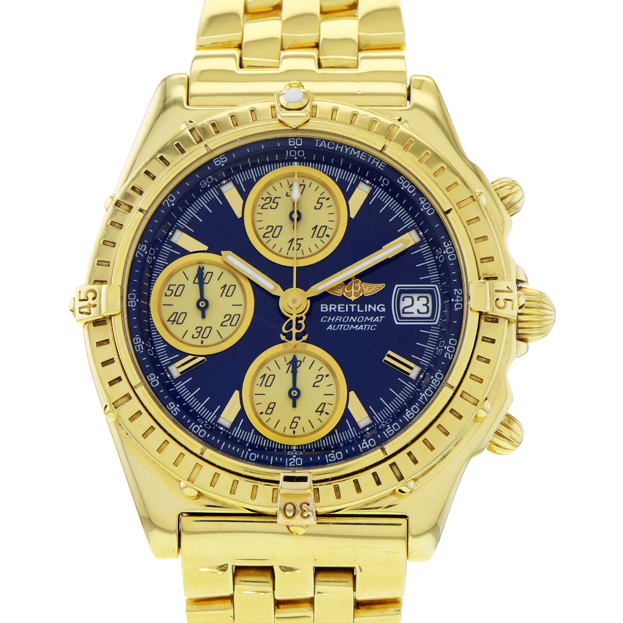 Breitling Chronomat K13050.1 18k Yellow Gold Chronograph thumbnail 1