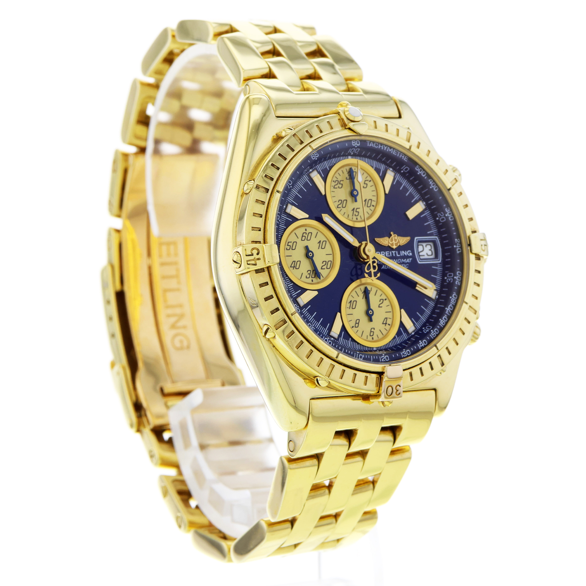 Breitling Chronomat K13050.1 18k Yellow Gold Chronograph thumbnail 10