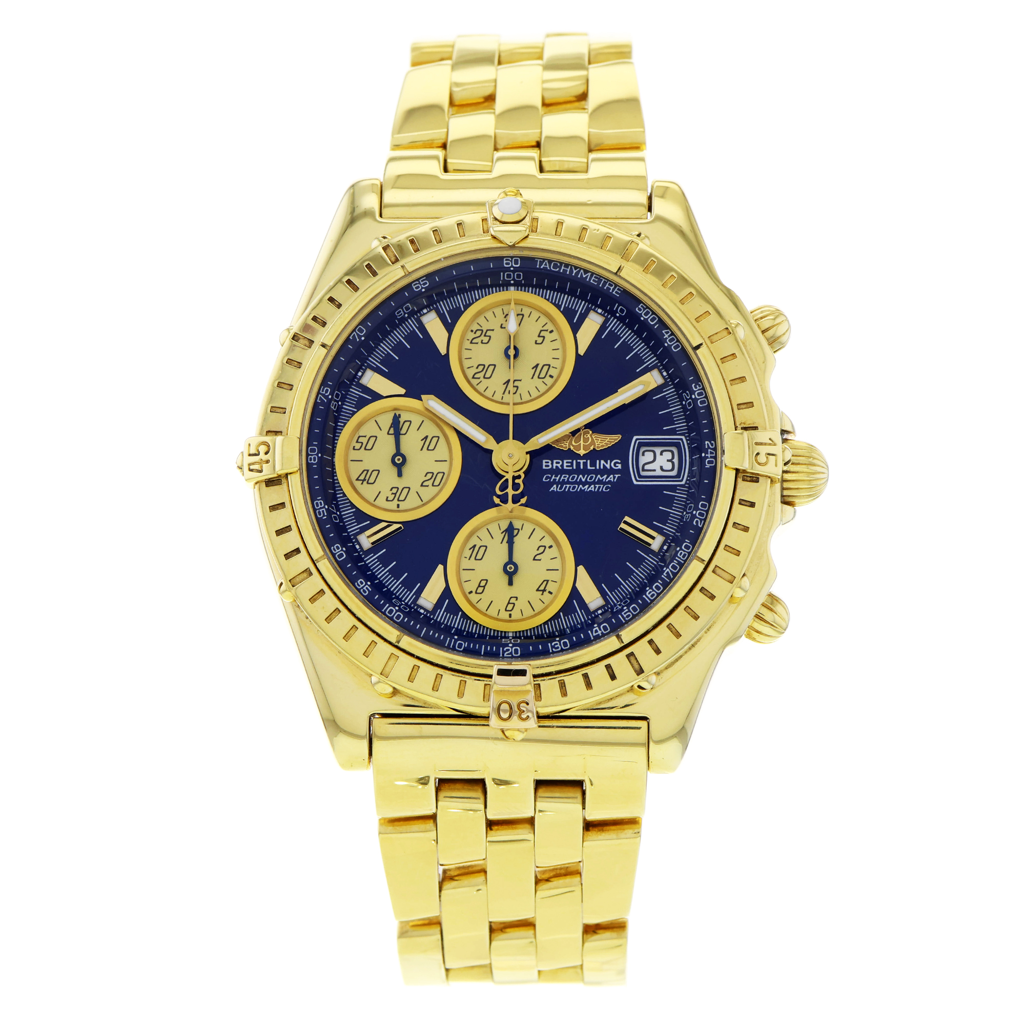 Breitling Chronomat K13050.1 18k Yellow Gold Chronograph thumbnail 2