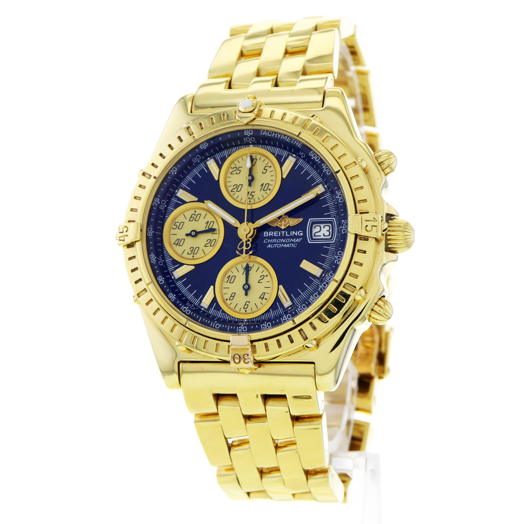 Breitling Chronomat K13050.1 18k Yellow Gold Chronograph thumbnail 3