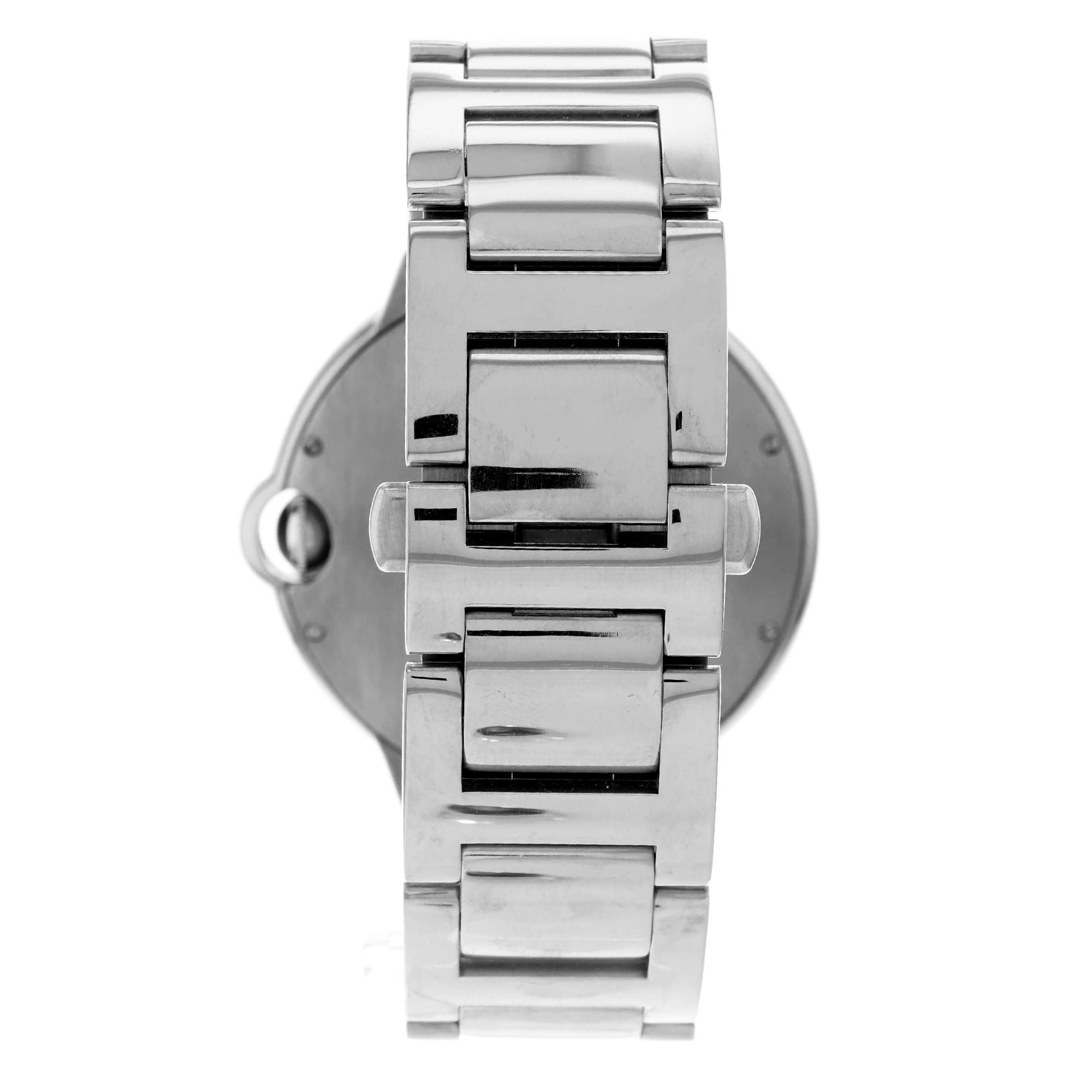 Cartier Ballon Bleu 42mm WE9009Z3 3000 Factory Diamonds 18k White Gold Mens 2005 thumbnail 6