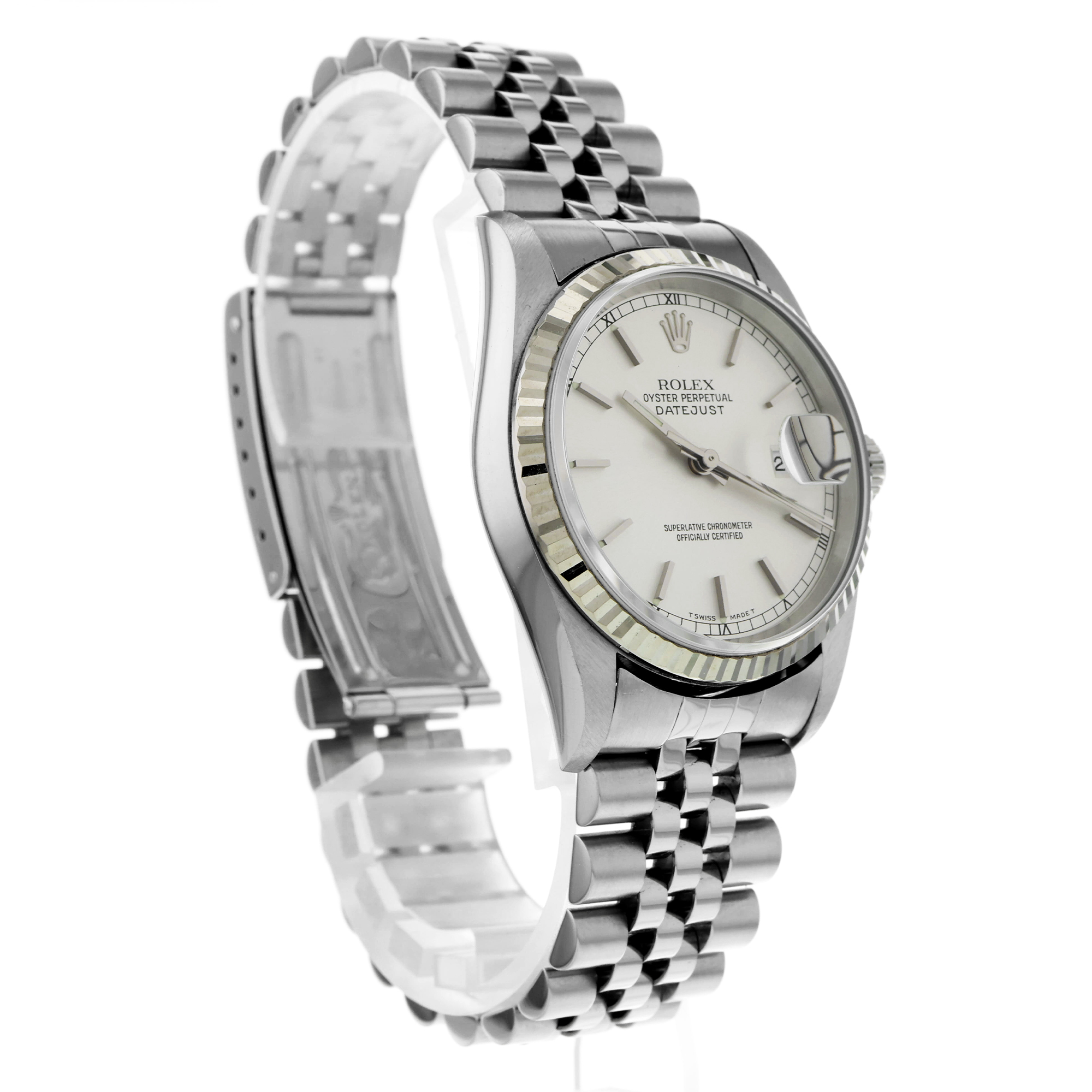 Rolex Datejust 36 16234 Fluted Silver Stick Dial Automatic thumbnail 10