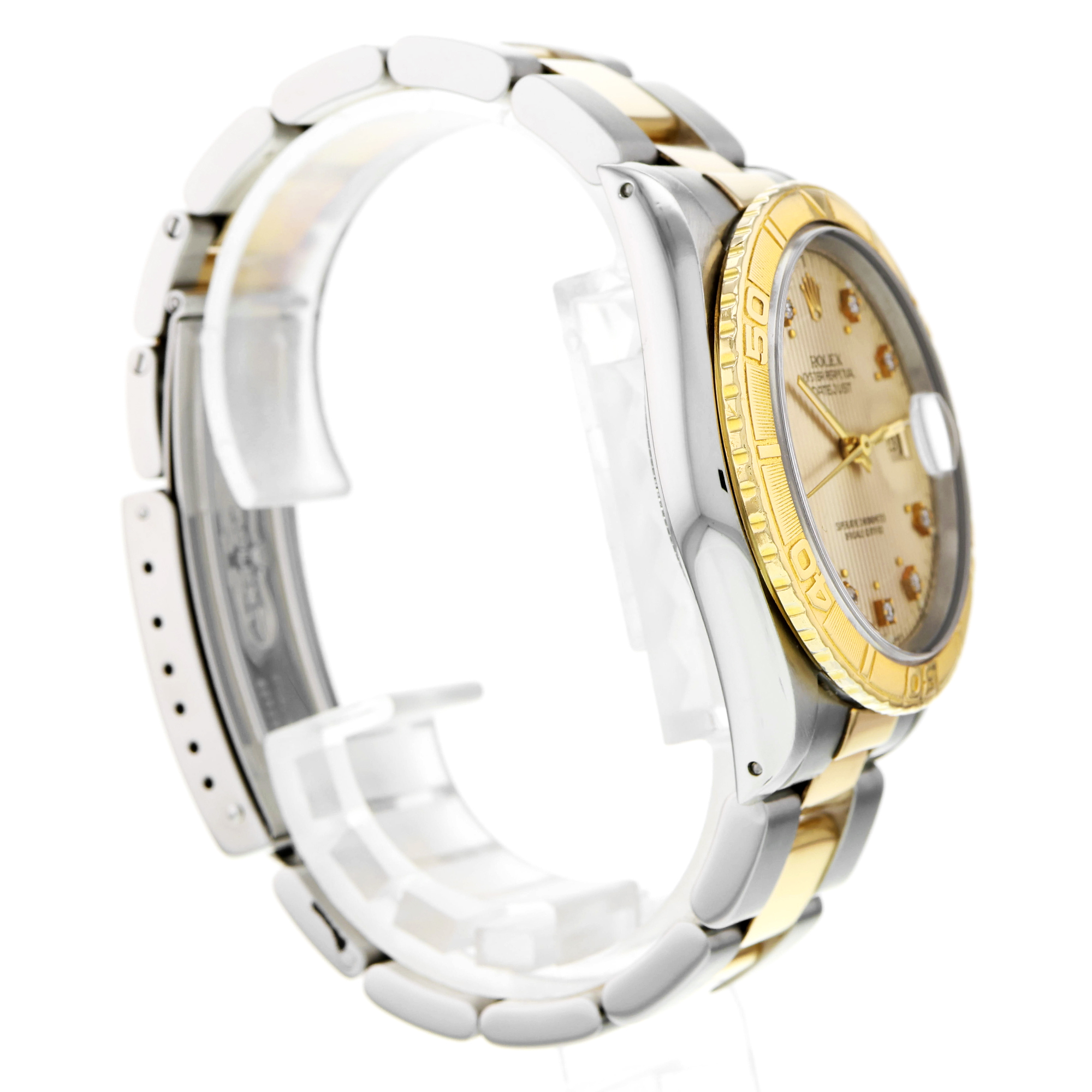 Rolex Datejust 36mm 16263 Turn-O-Graph Yellow factory diamonds dial two tone thumbnail 9
