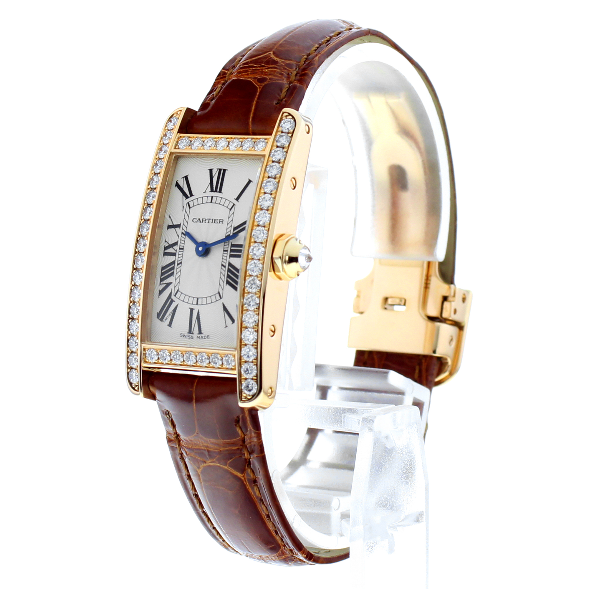 Cartier Tank Americaine 19mm WJTA0002 2503 White Factory Diamond 18k thumbnail 2