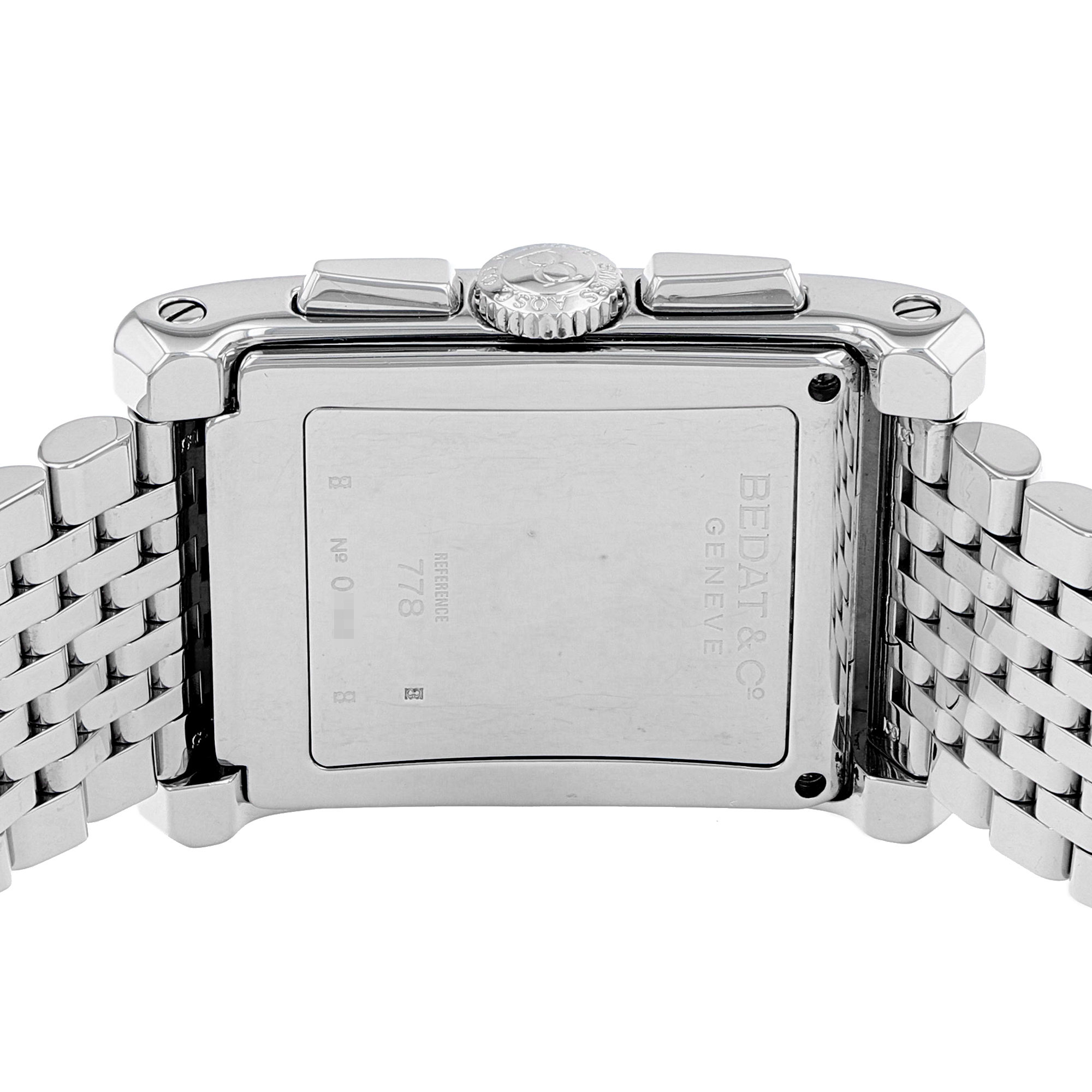 Bedat & Co Nº7 778 Black Dial Stainless Steel Chronograph Quartz Mens Luxury thumbnail 10